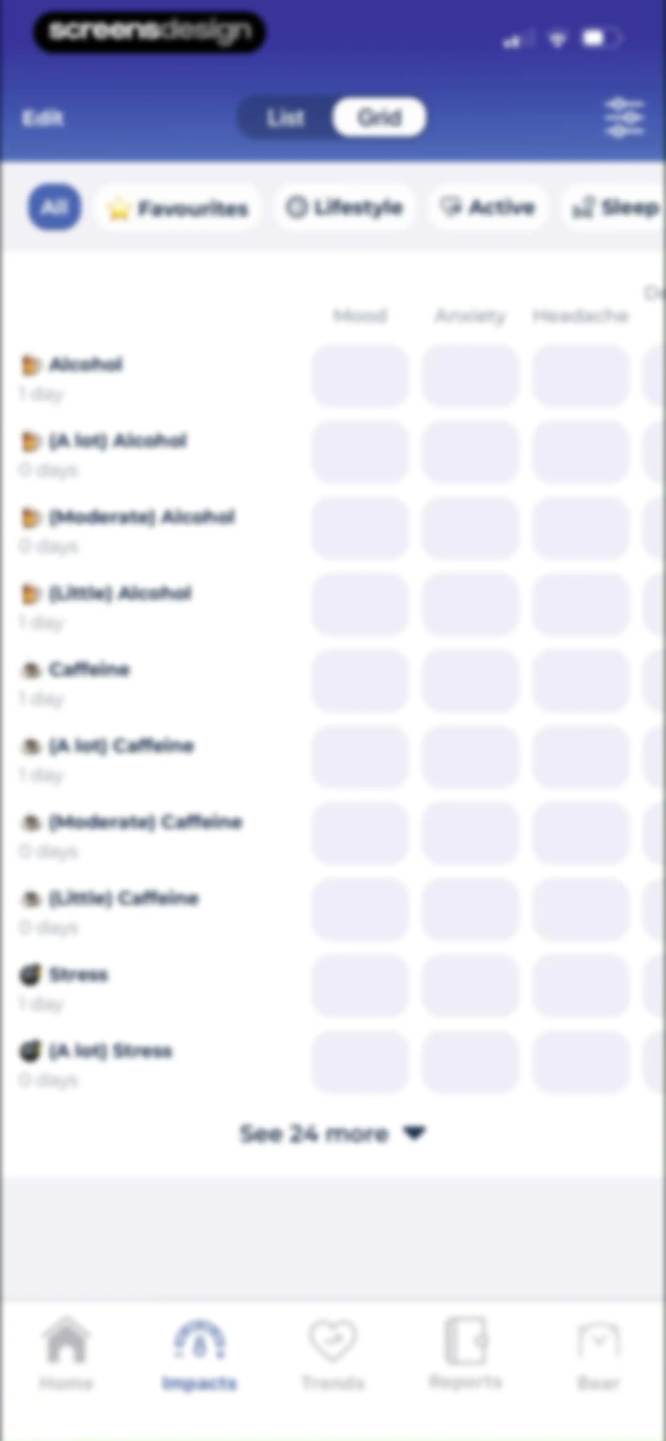 Bearable - Symptom Tracker screen 120