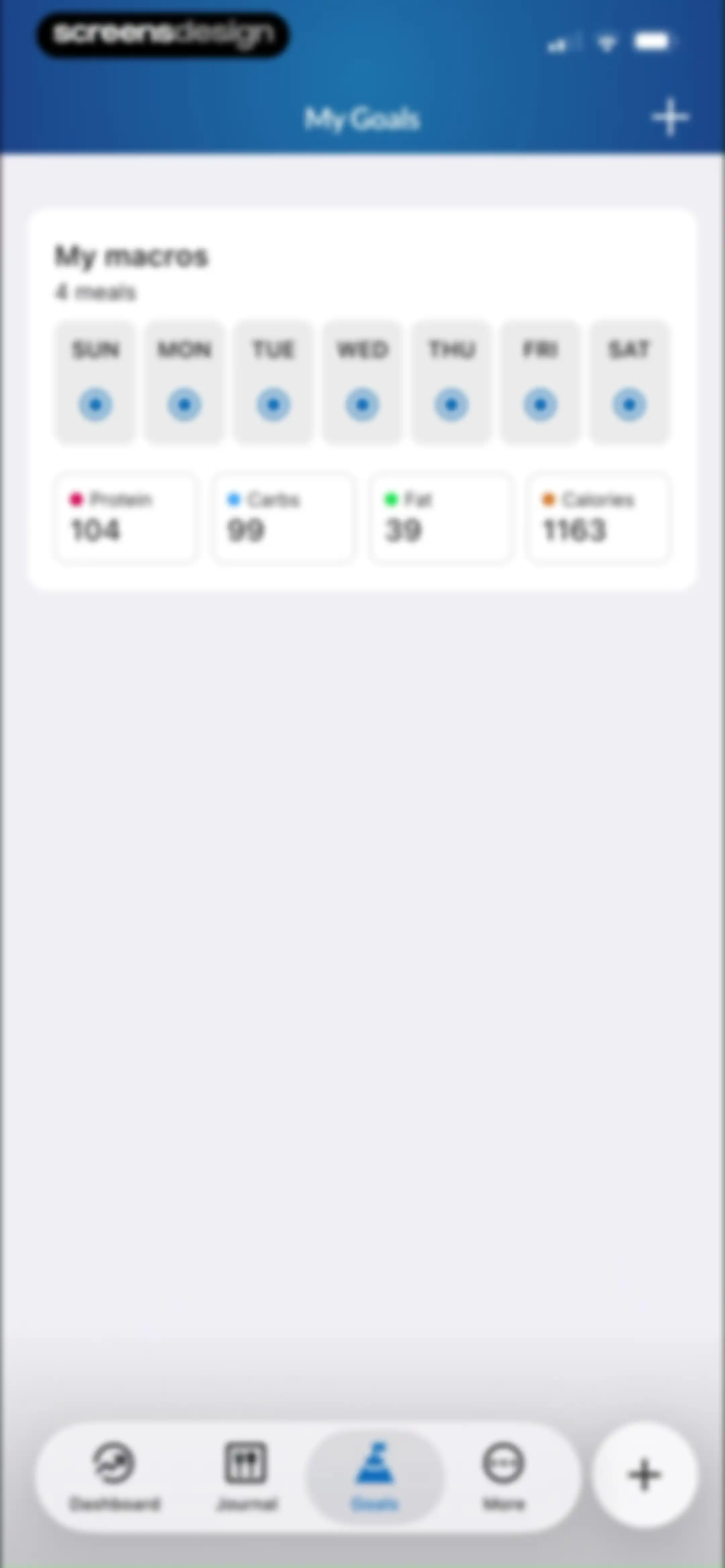 MacrosFirst - Macro Tracker screen 115