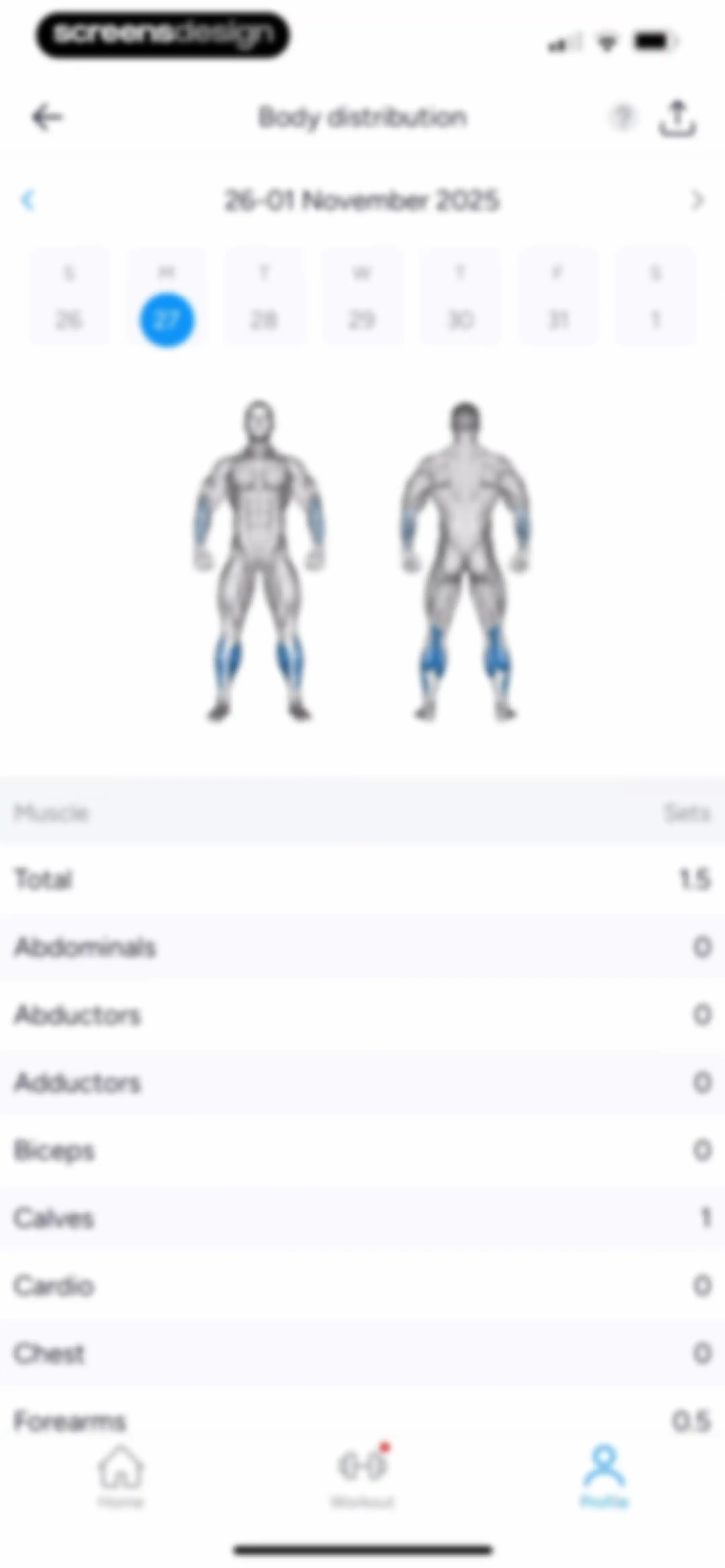 Hevy - Workout Tracker Gym Log screen 153