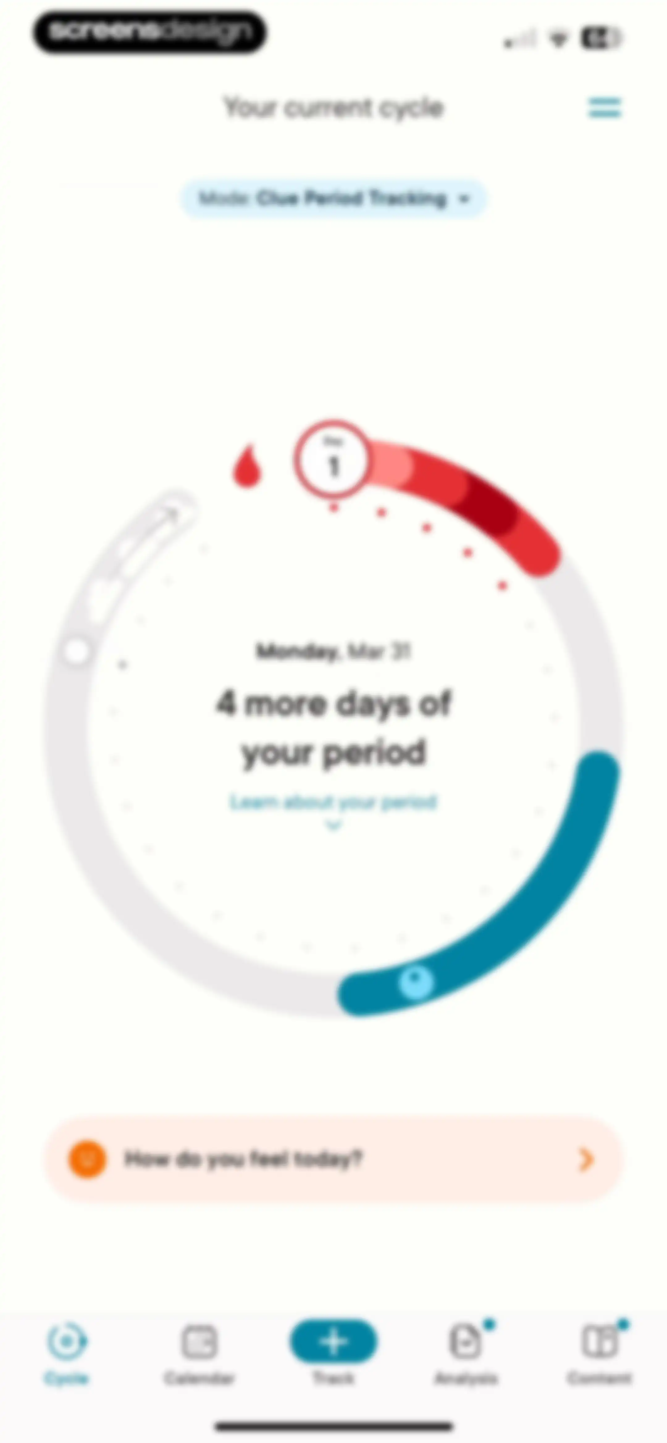 Clue Period & Cycle Tracker screen 36