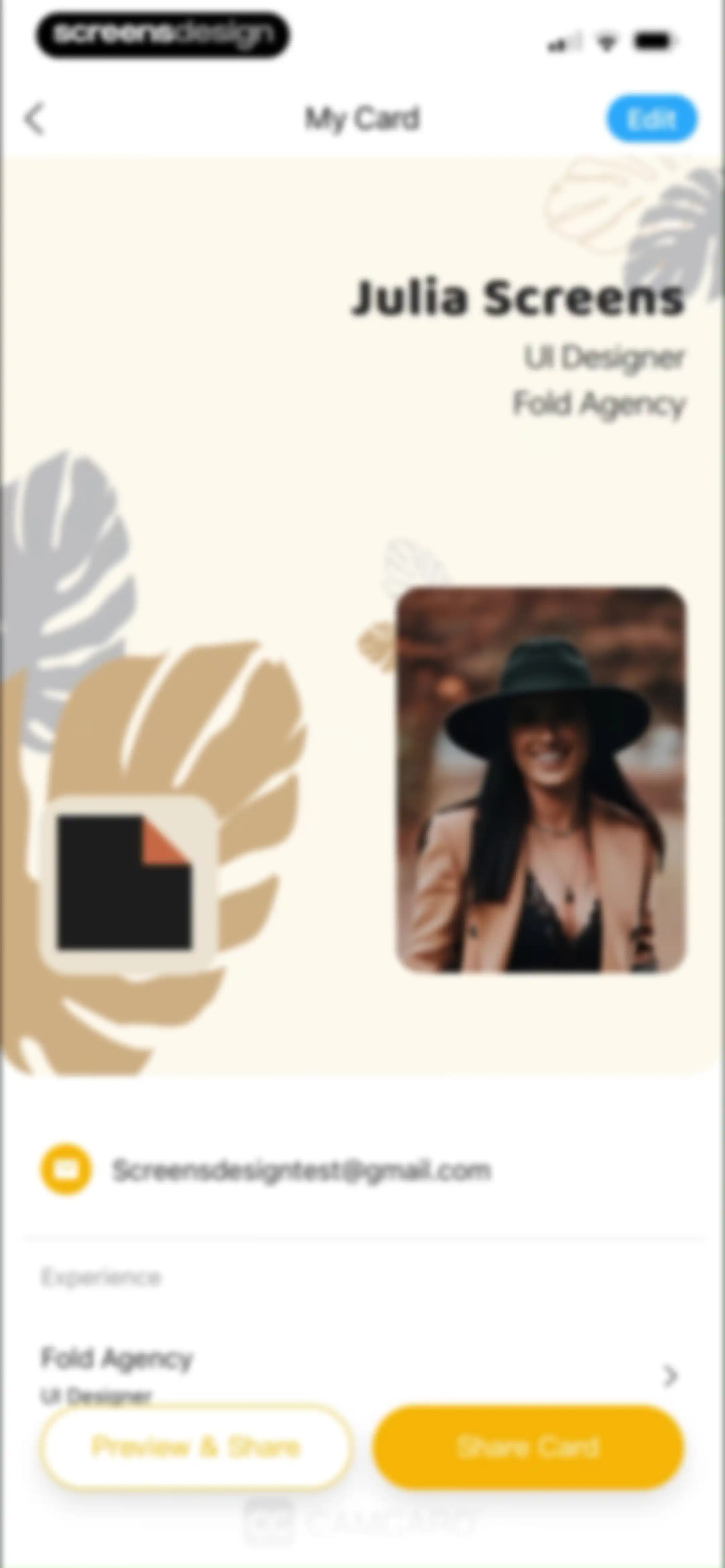 CamCard AI Business Assistant screen 57