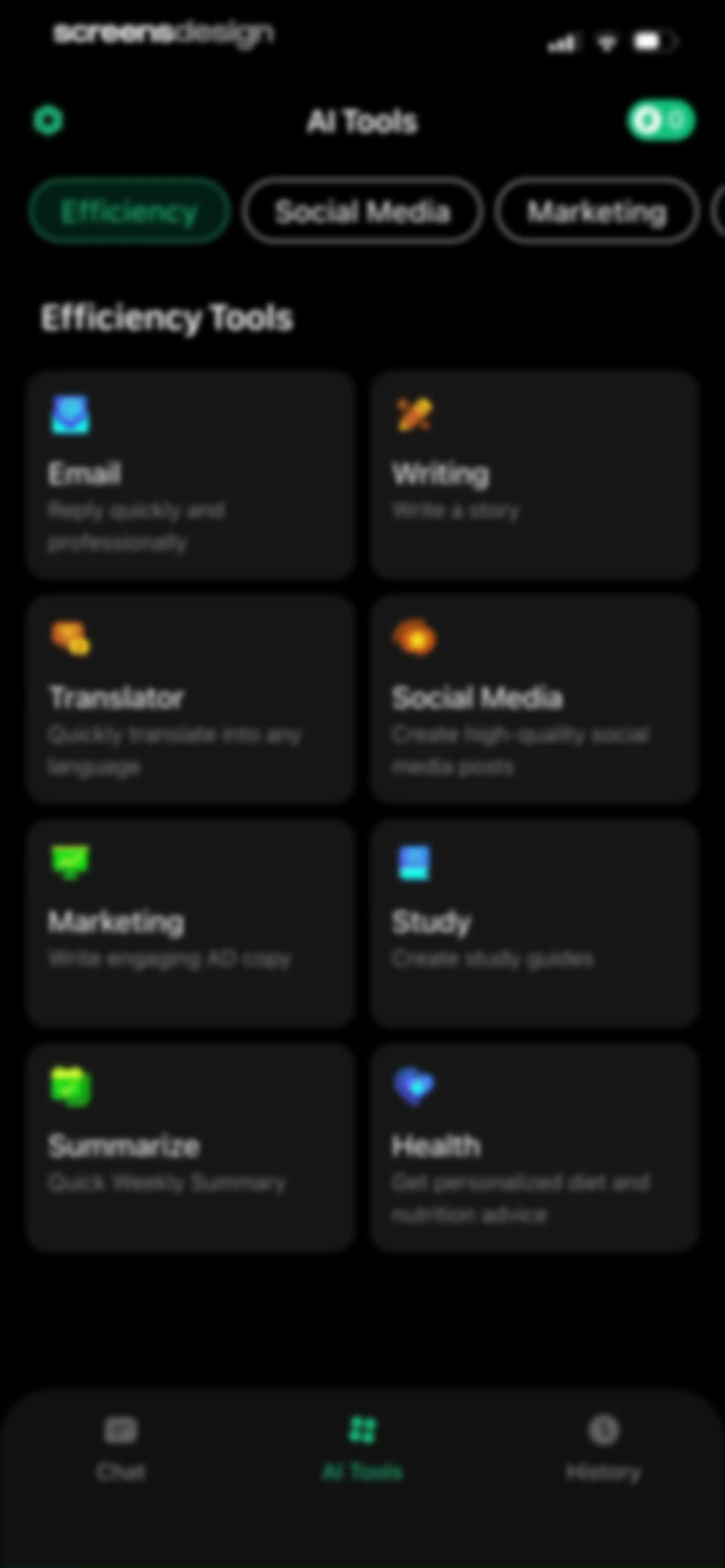 Chat AI 5: AI Agent & Video screen 38