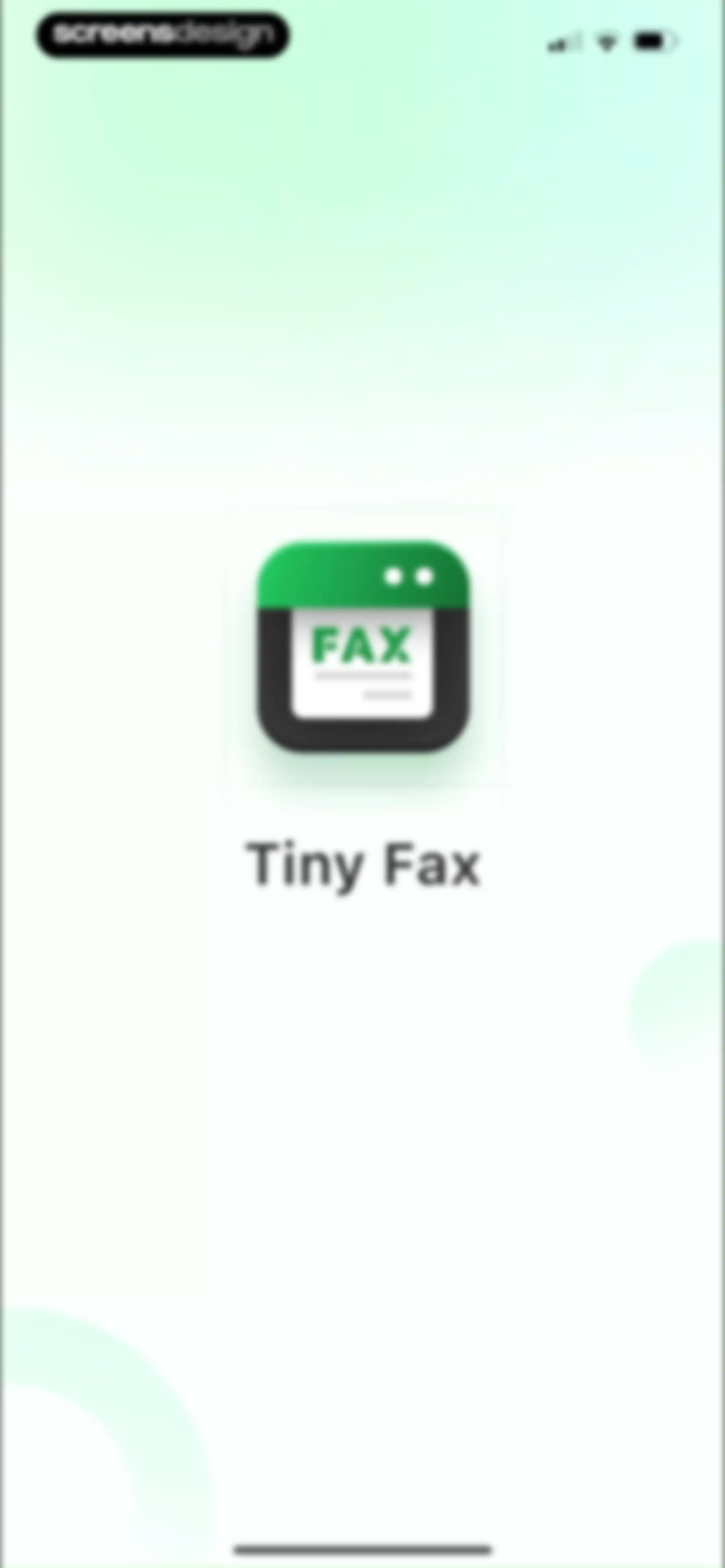 Tiny Fax: Send Fax From iPhone screen 1