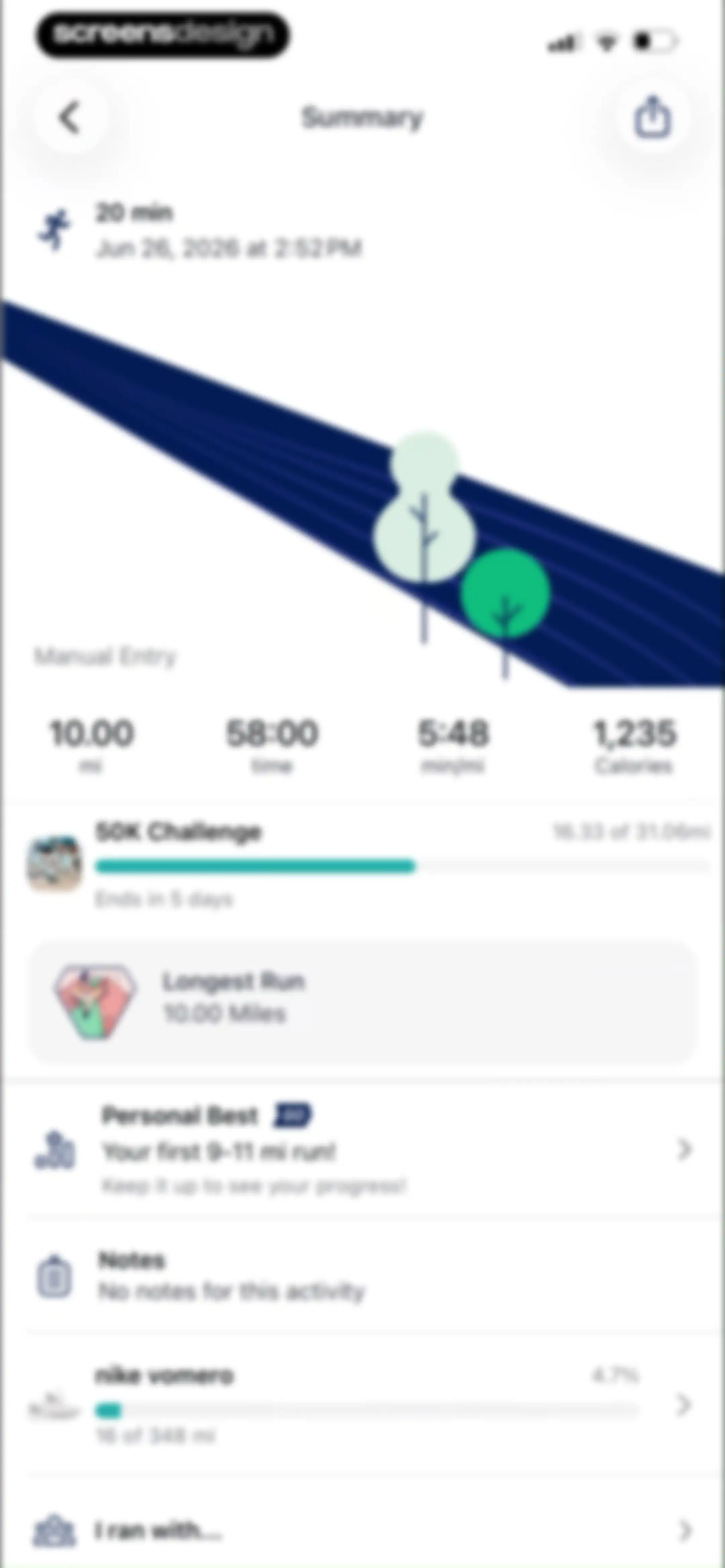 ASICS Runkeeper—Run Tracker screen 193