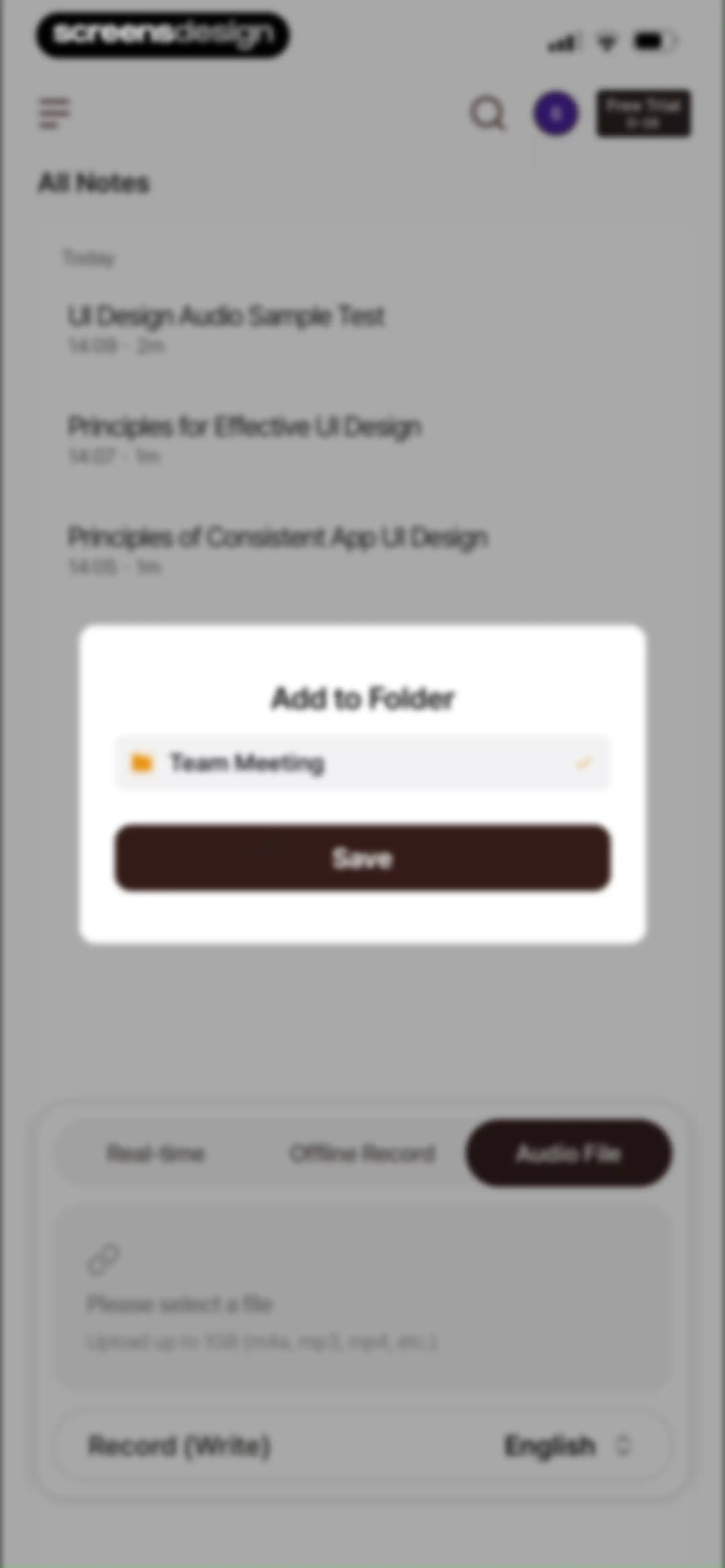Tiro - AI Meeting Notes screen 58