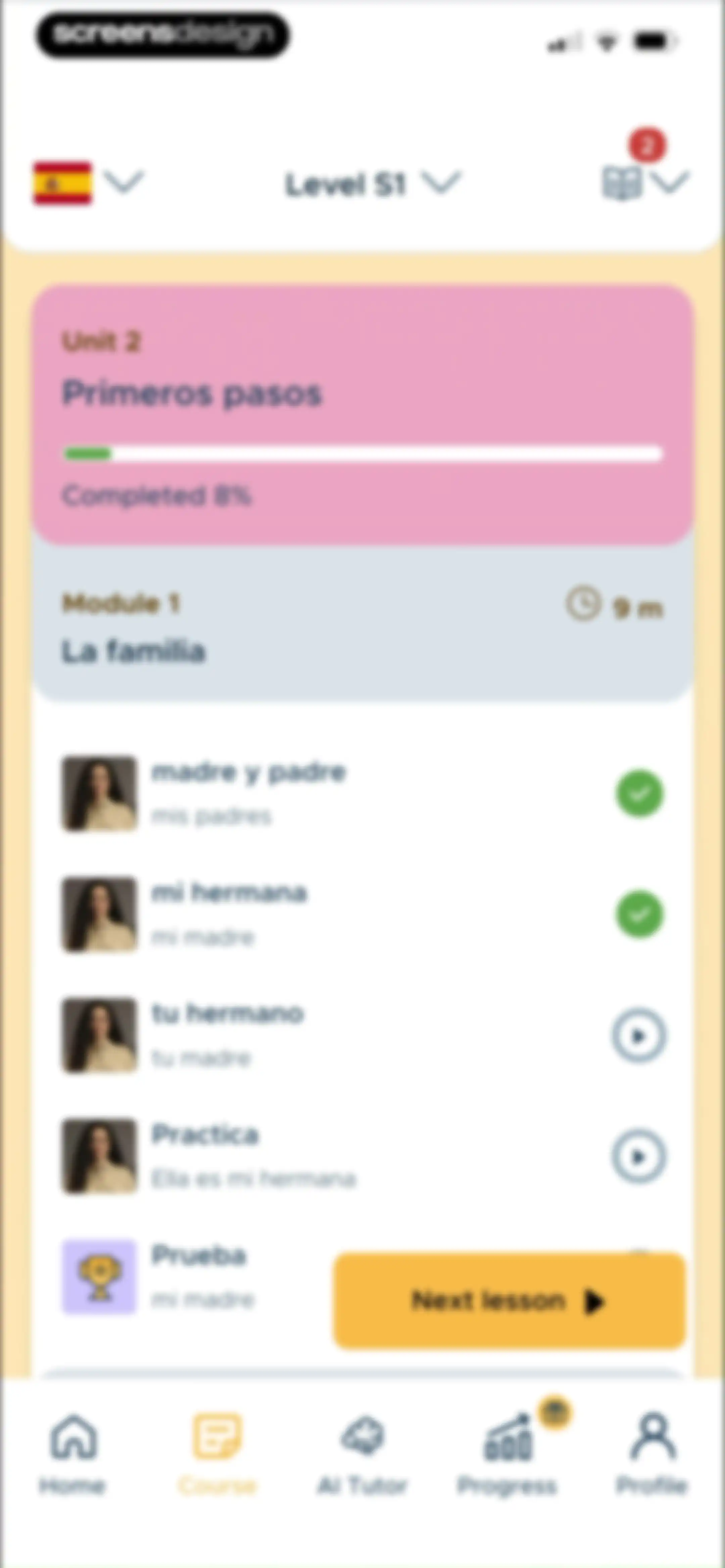 BeeSpeaker Learn English screen 65