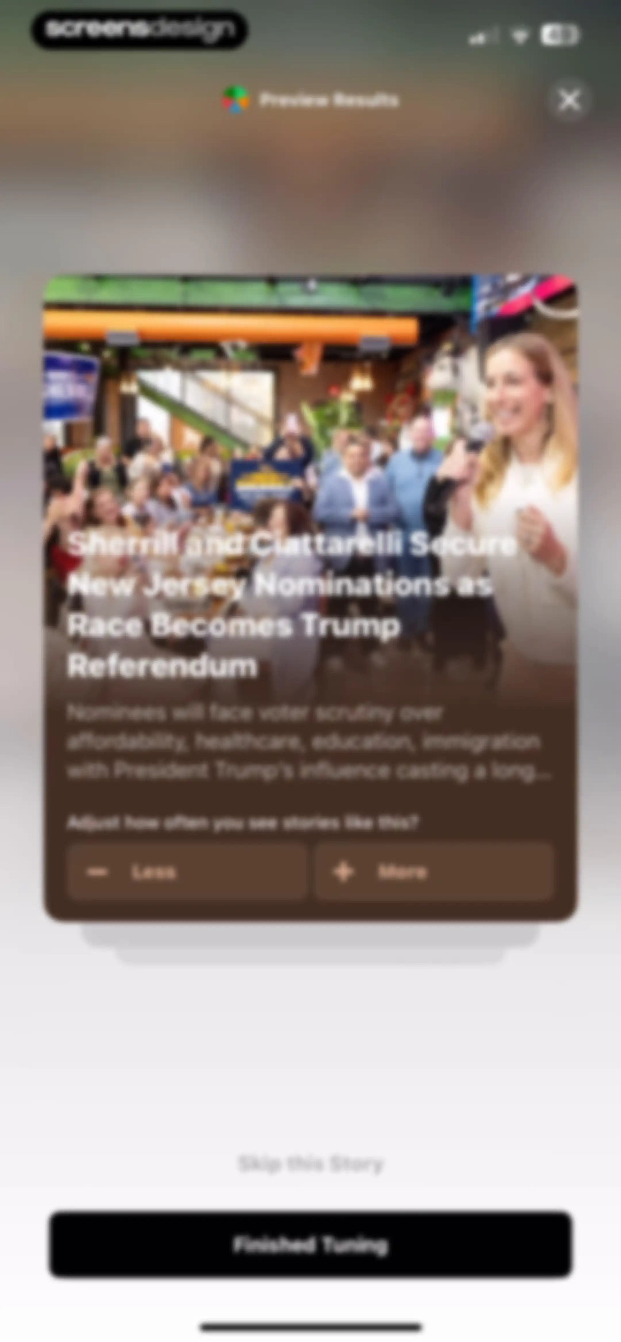 Particle: Personalized News screen 140