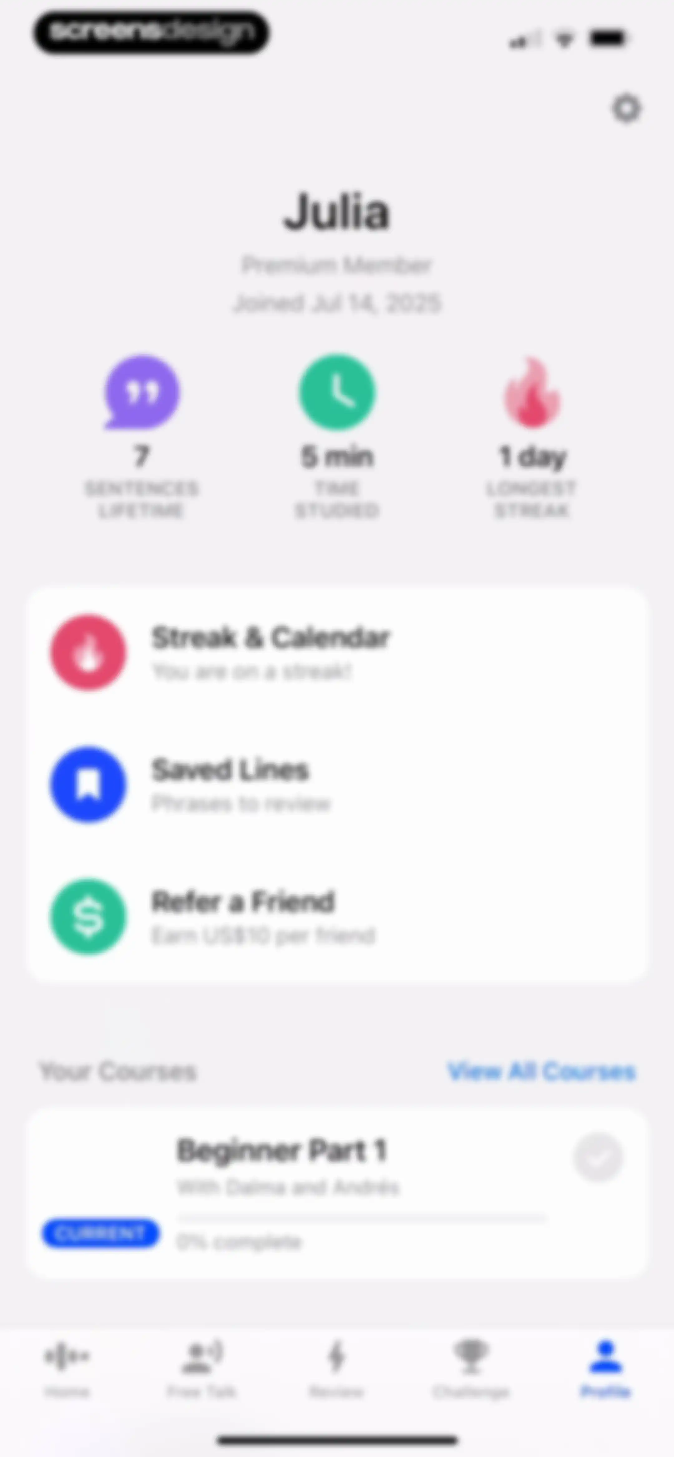 Speak: Language Learning screen 158