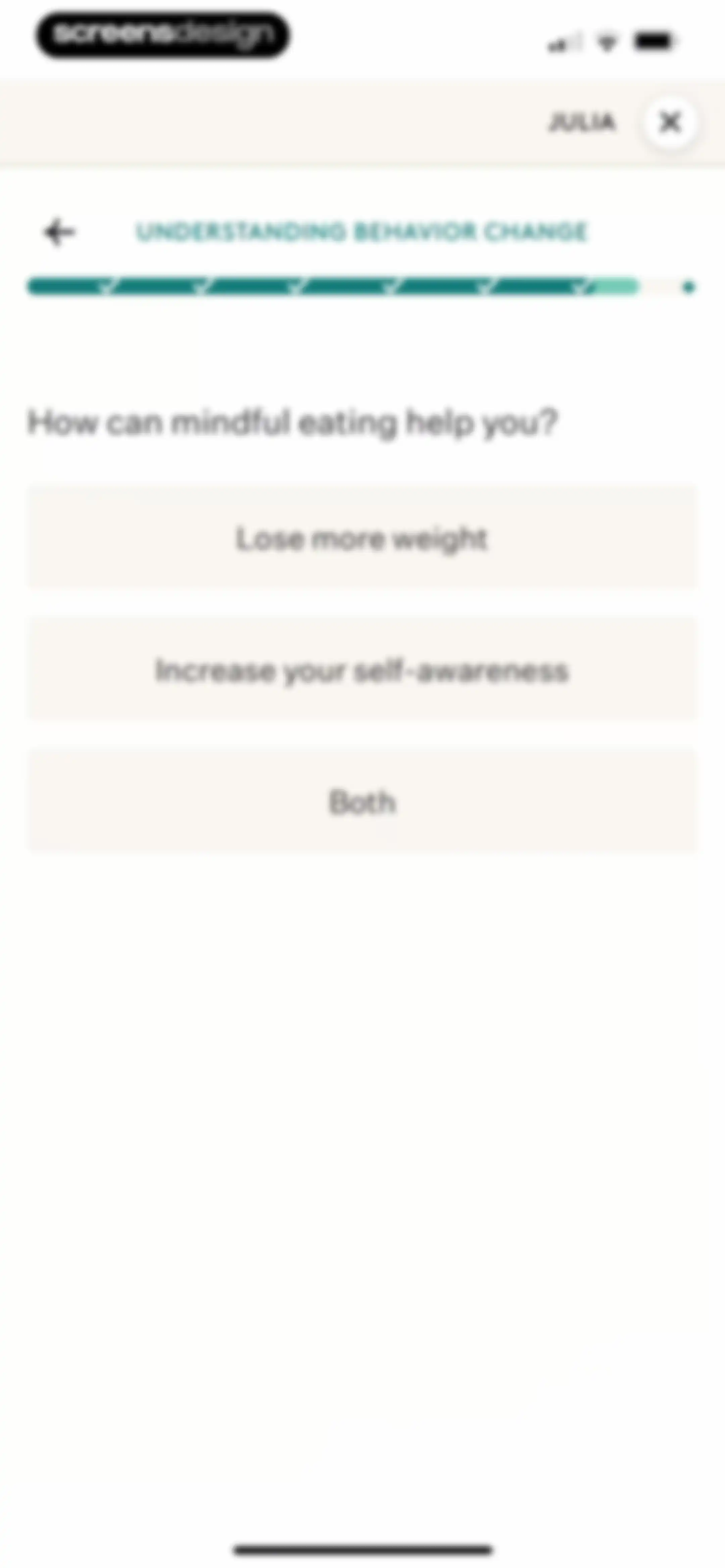 Noom Weight Loss, Food Tracker screen 81