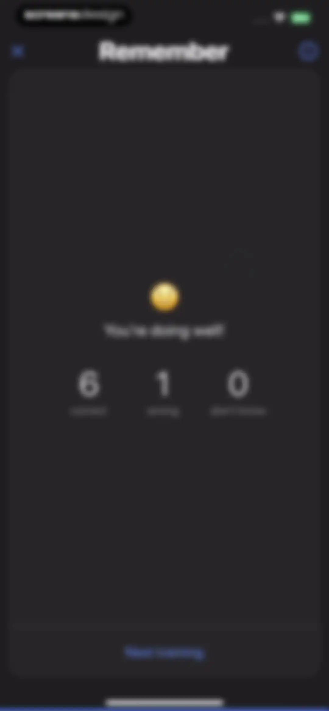 Remember Vocabulary Flashcards screen 33
