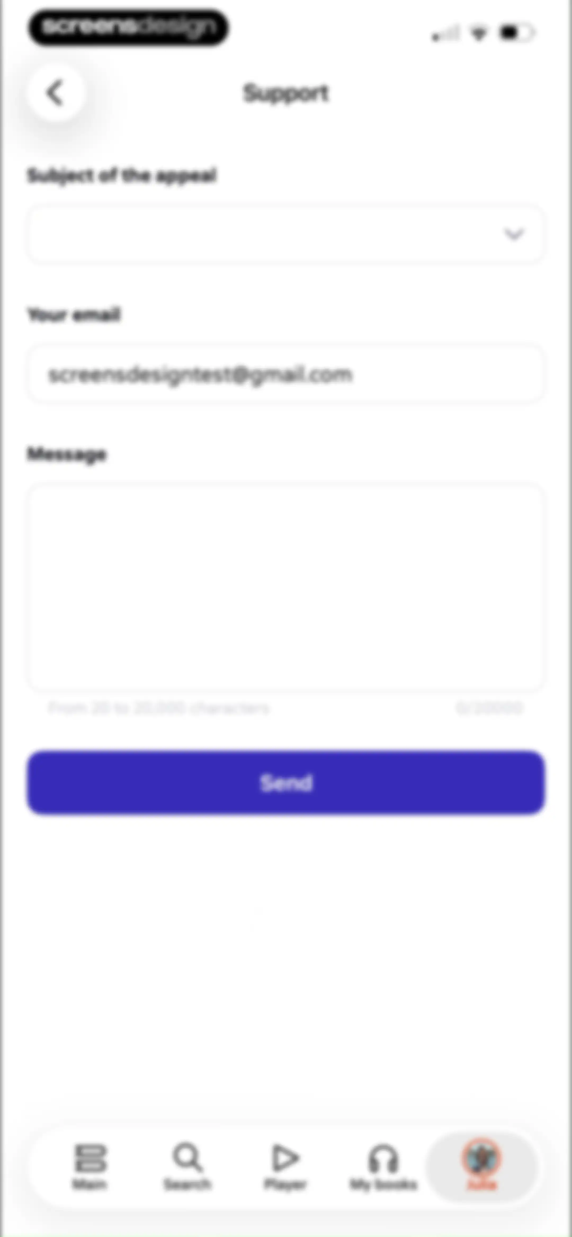 Litres: Audio screen 98
