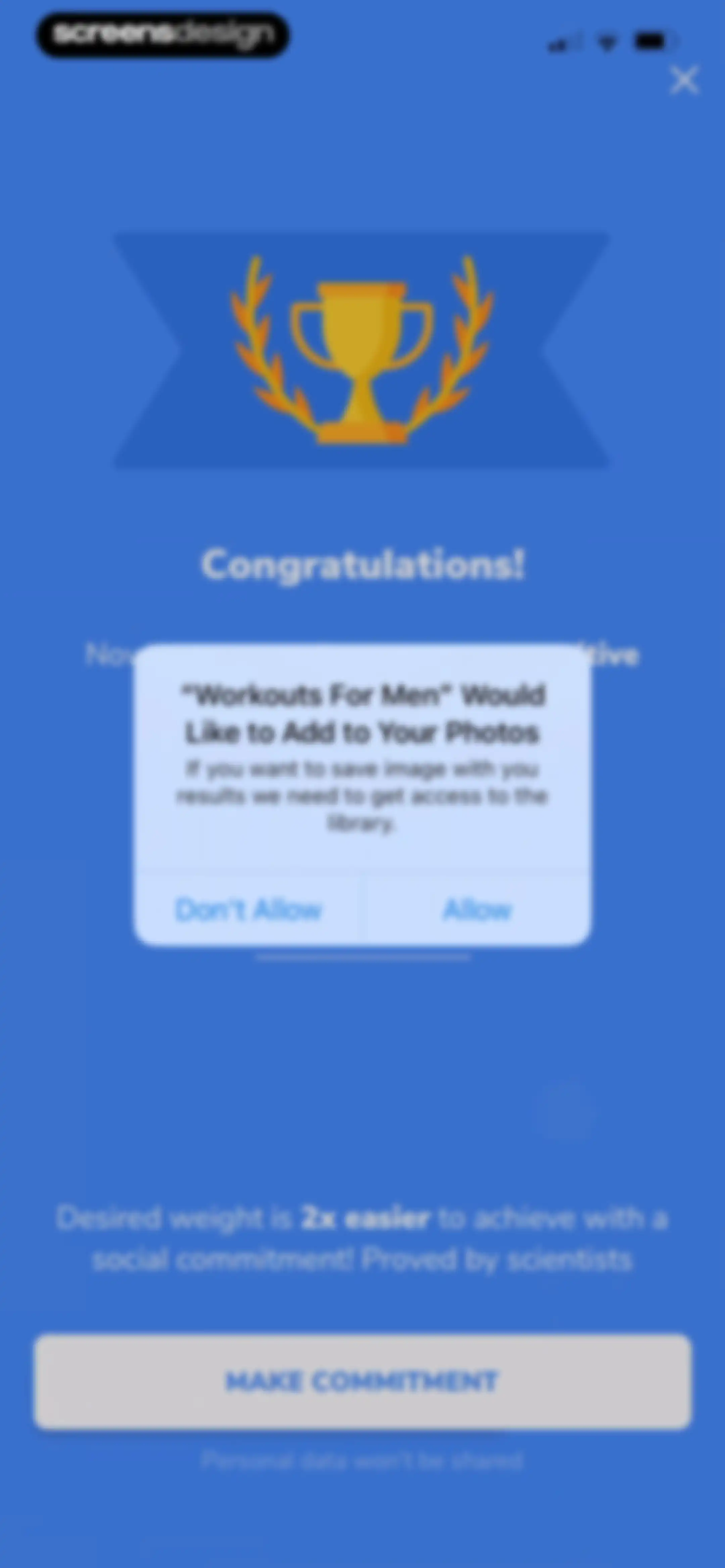 Workouts For Men: Gym & Home screen 45