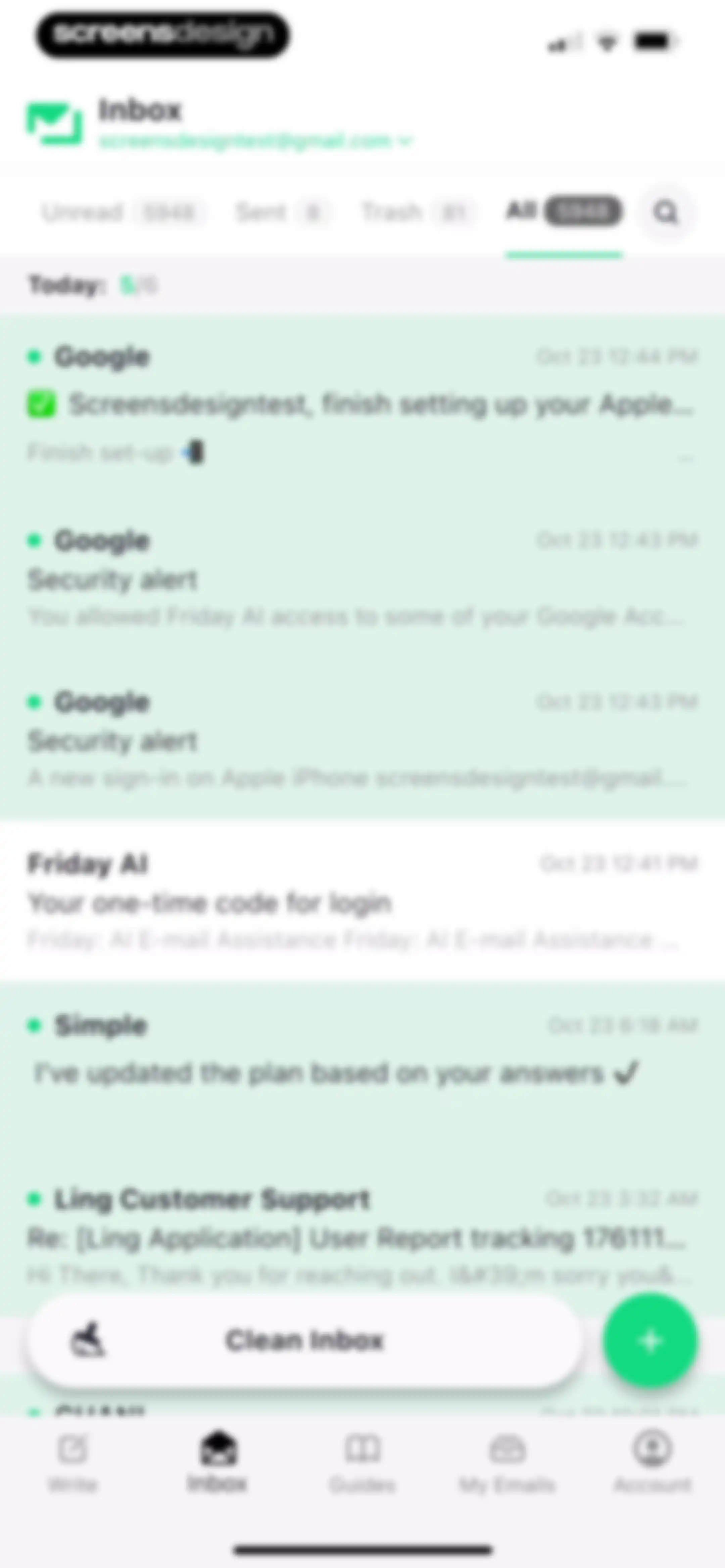 Friday AI Email Writer screen 43