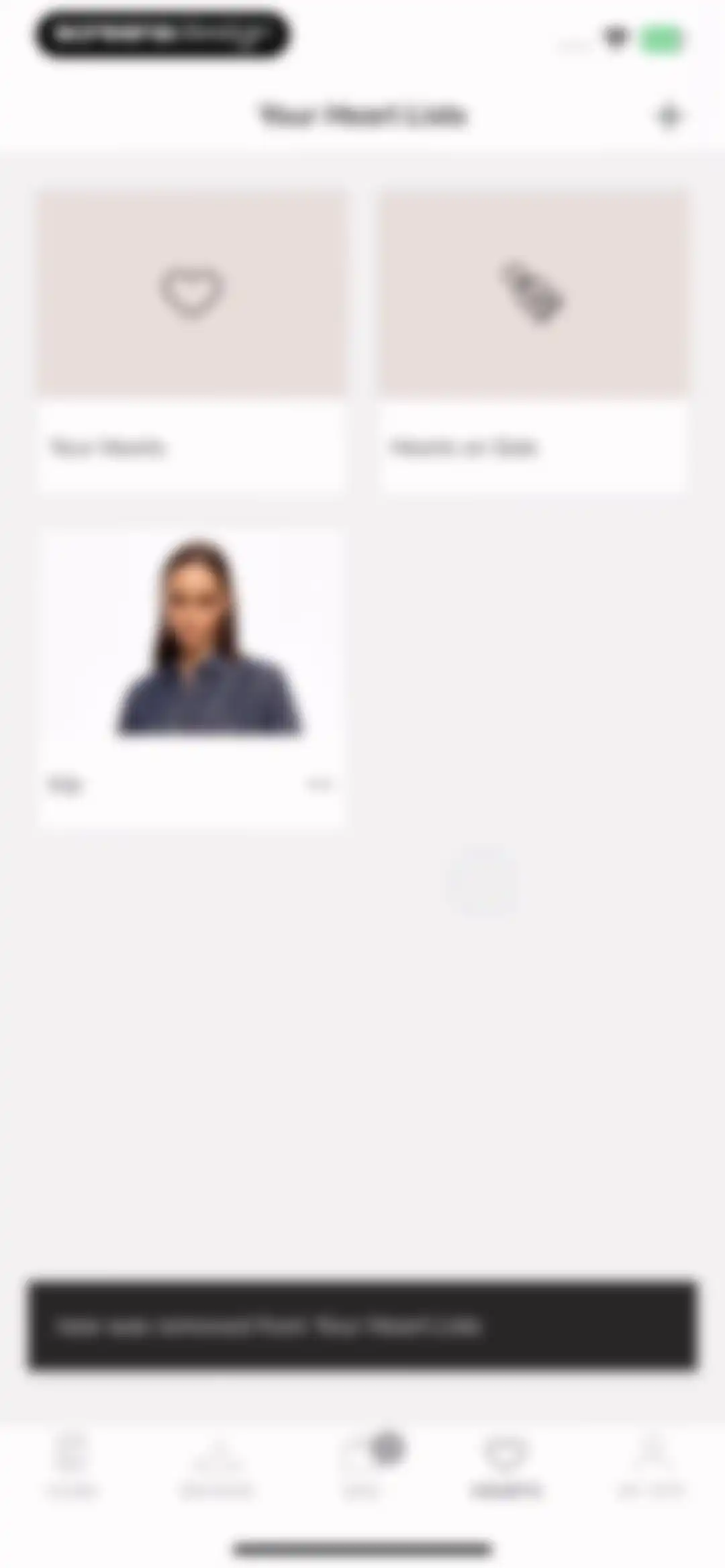 Rent the Runway (RTR) screen 94