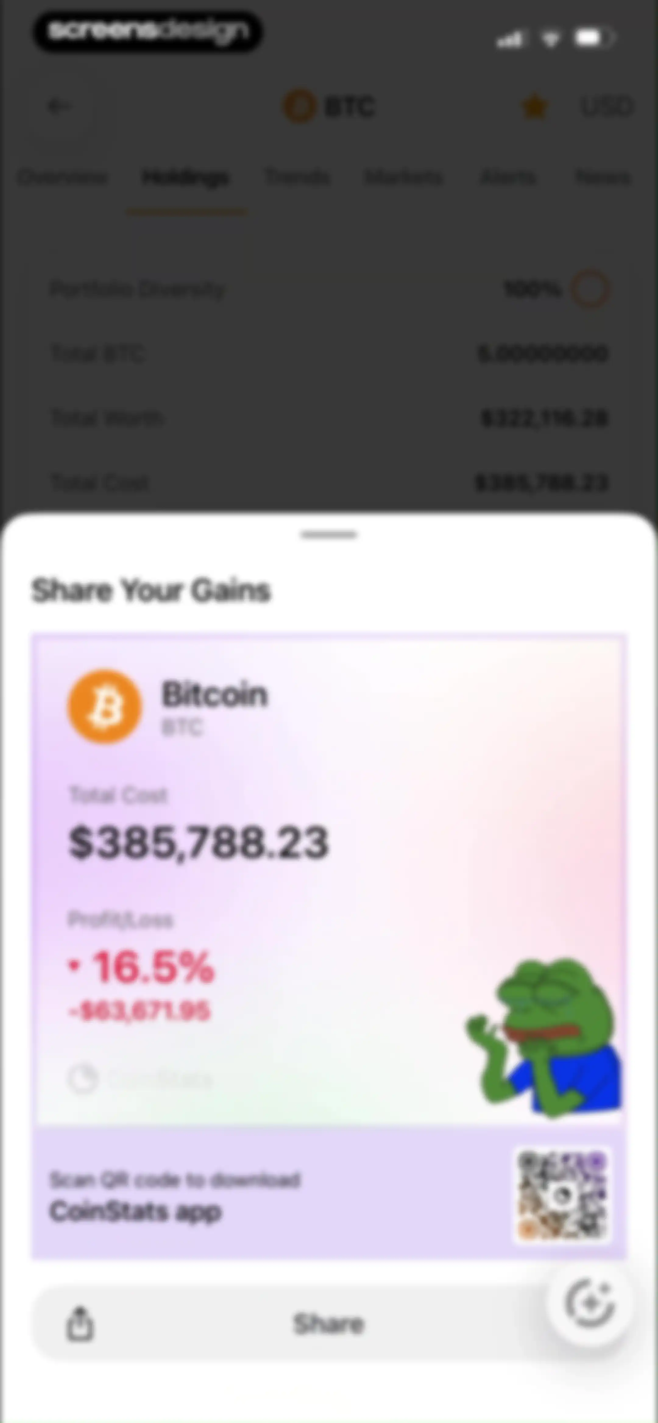 CoinStats: Crypto Portfolio screen 45