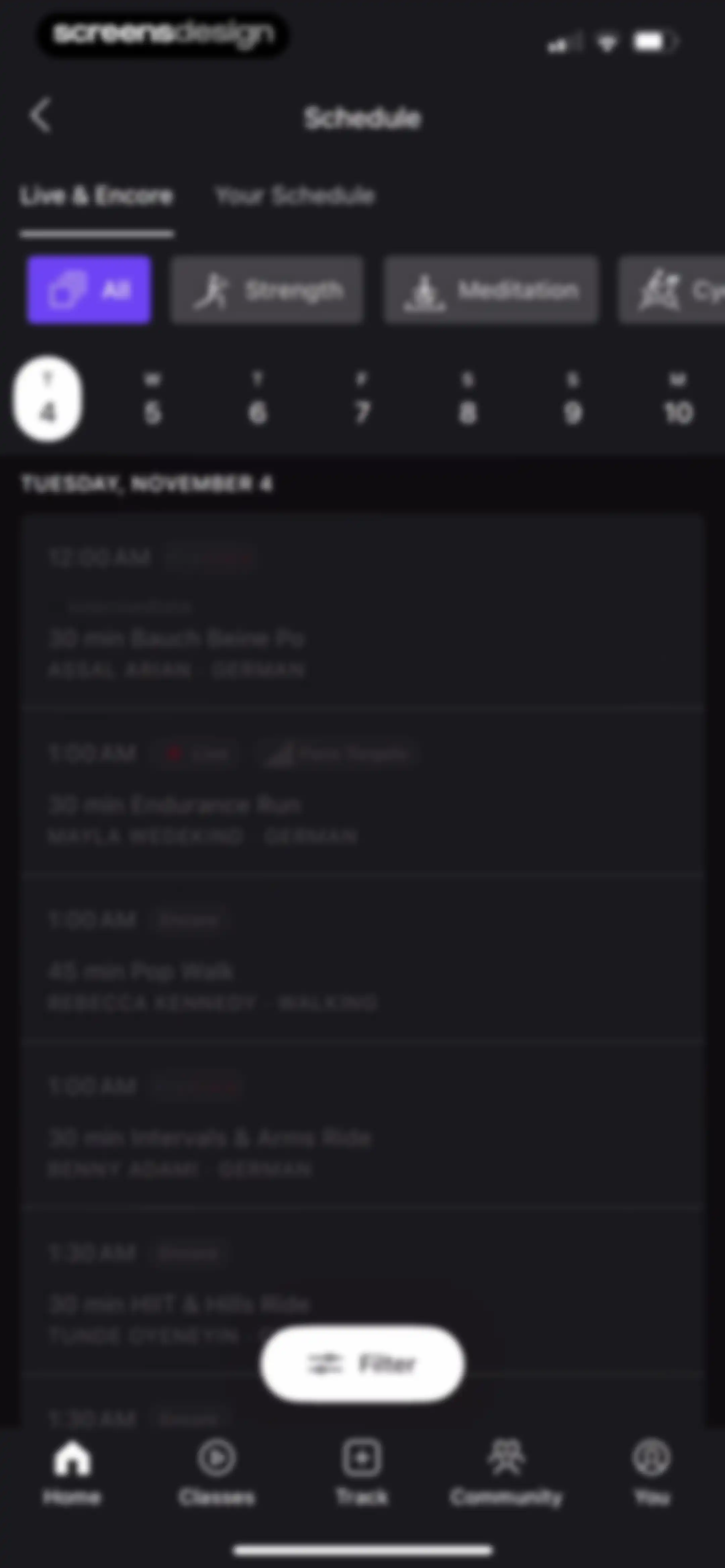 Peloton: Fitness & Workouts screen 50
