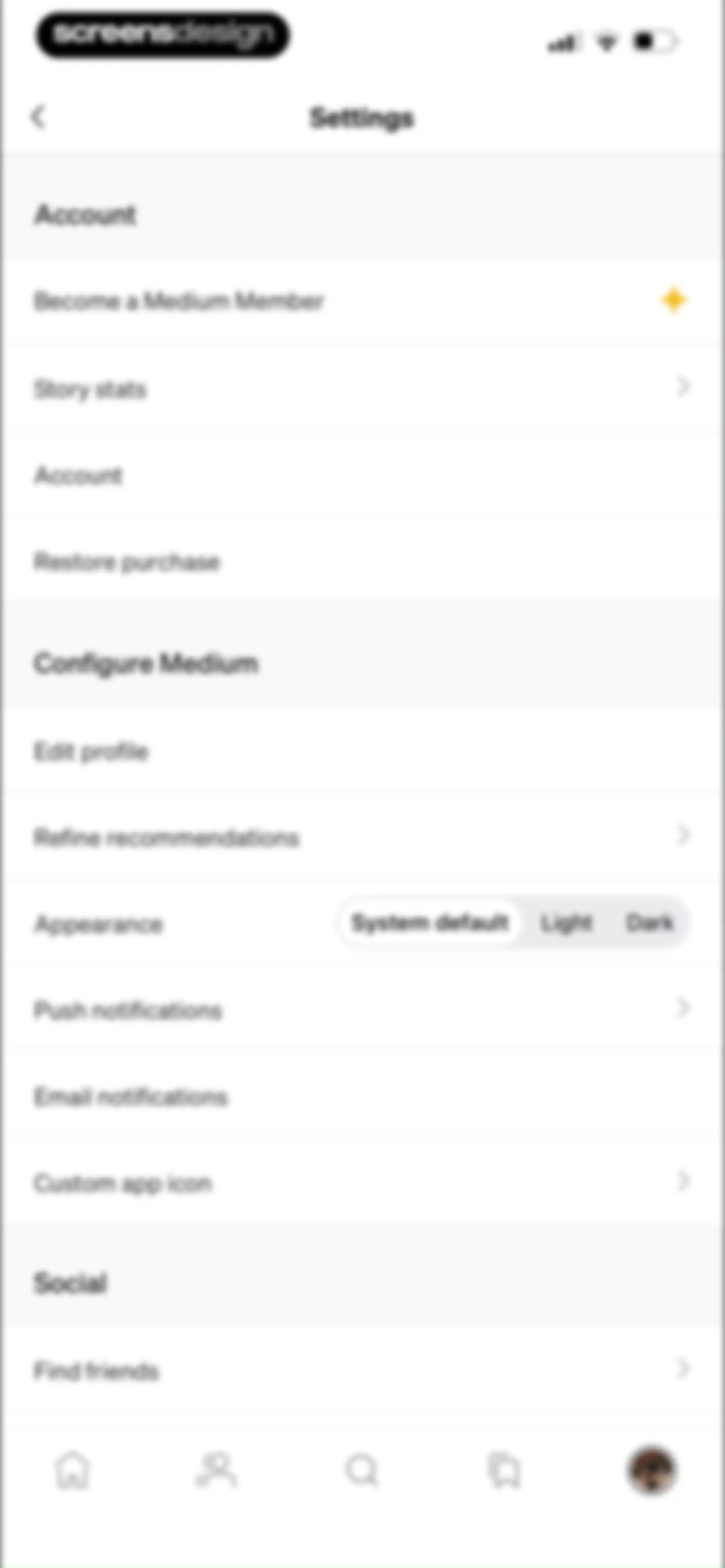 Medium: Read & Write Stories screen 119