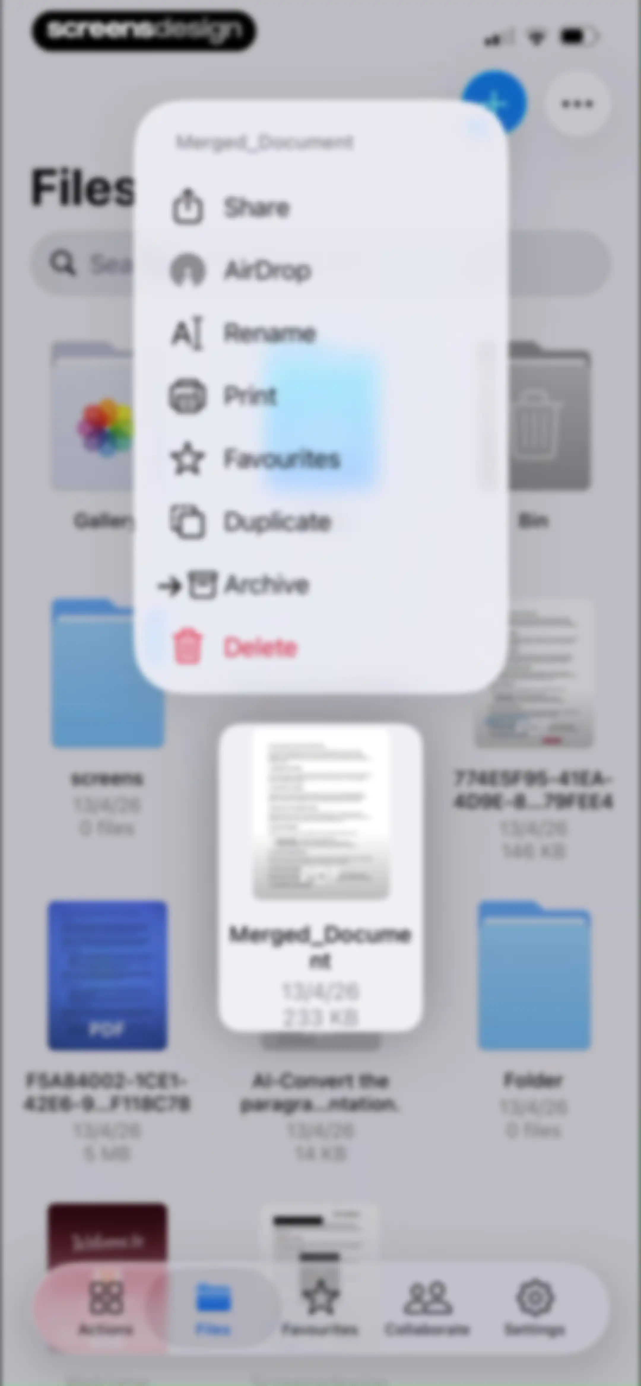 PDF Editor ® screen 105