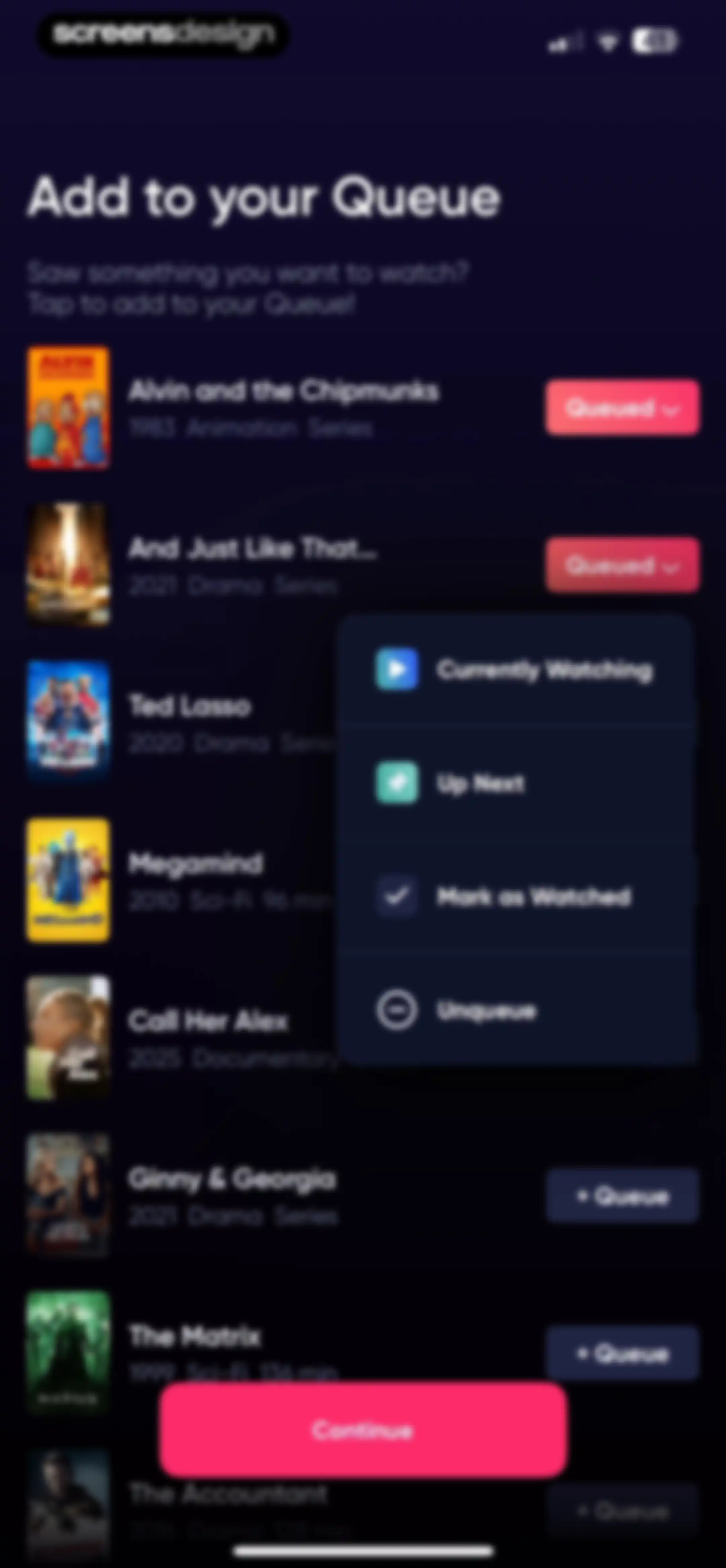 Queue - Find Movies & Shows screen 23