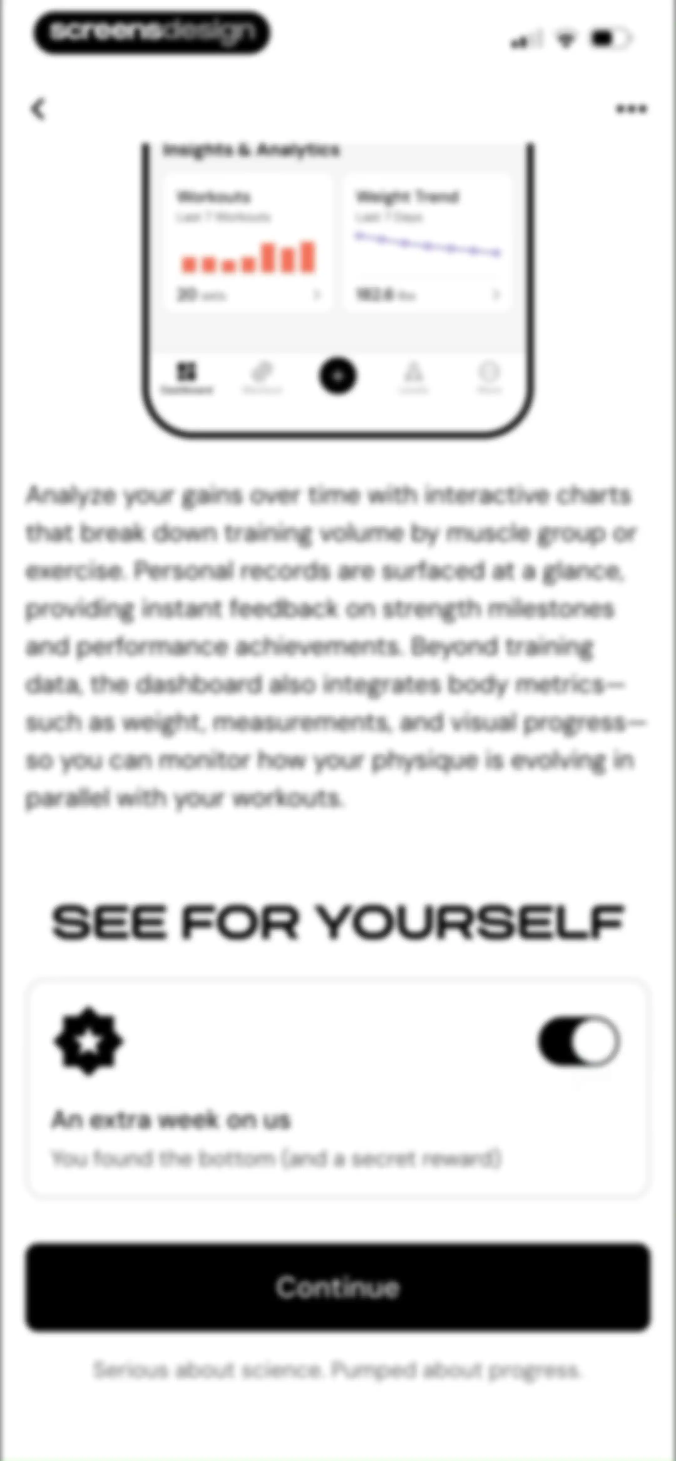 MacroFactor Workouts - Tracker screen 46