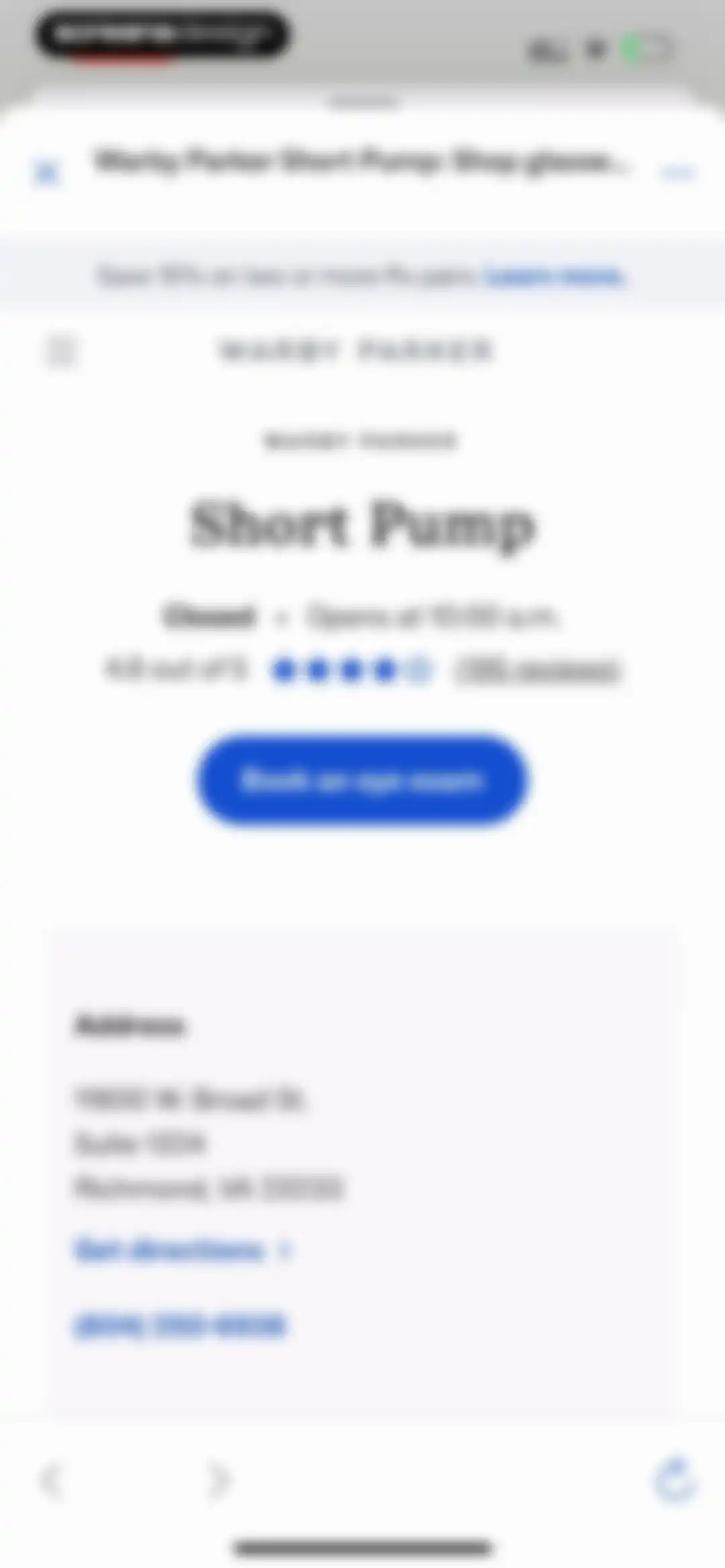 Warby Parker screen 16