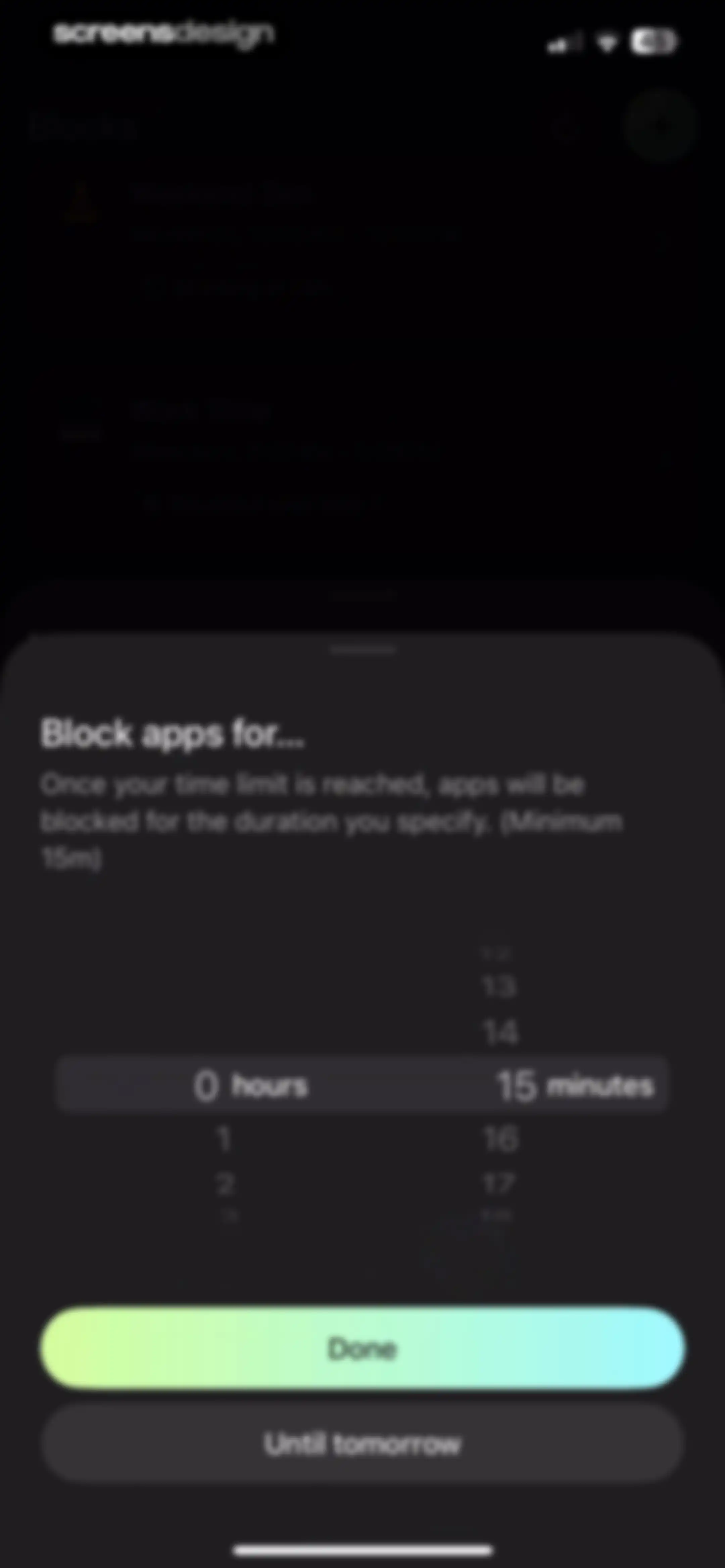 Opal: Screen Time Control screen 112