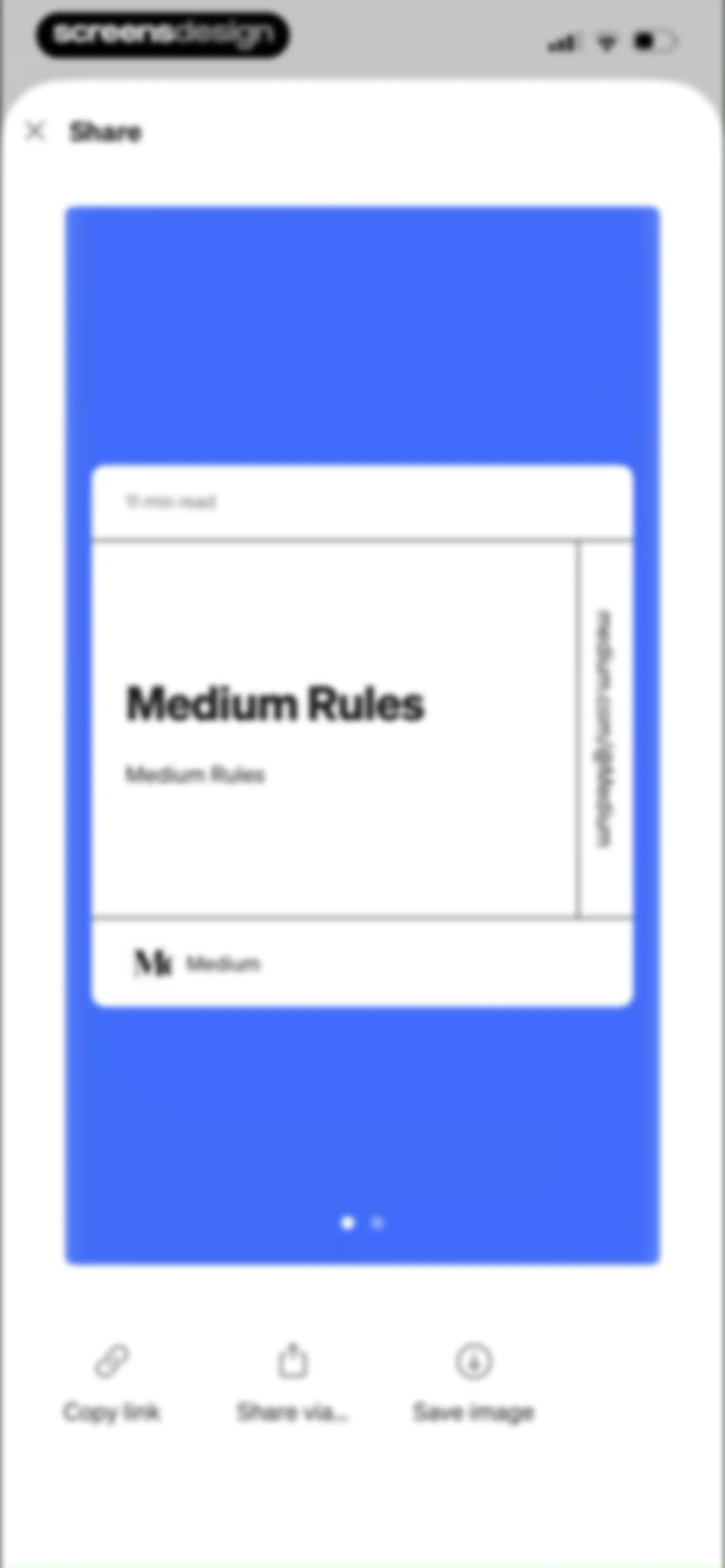 Medium: Read & Write Stories screen 29