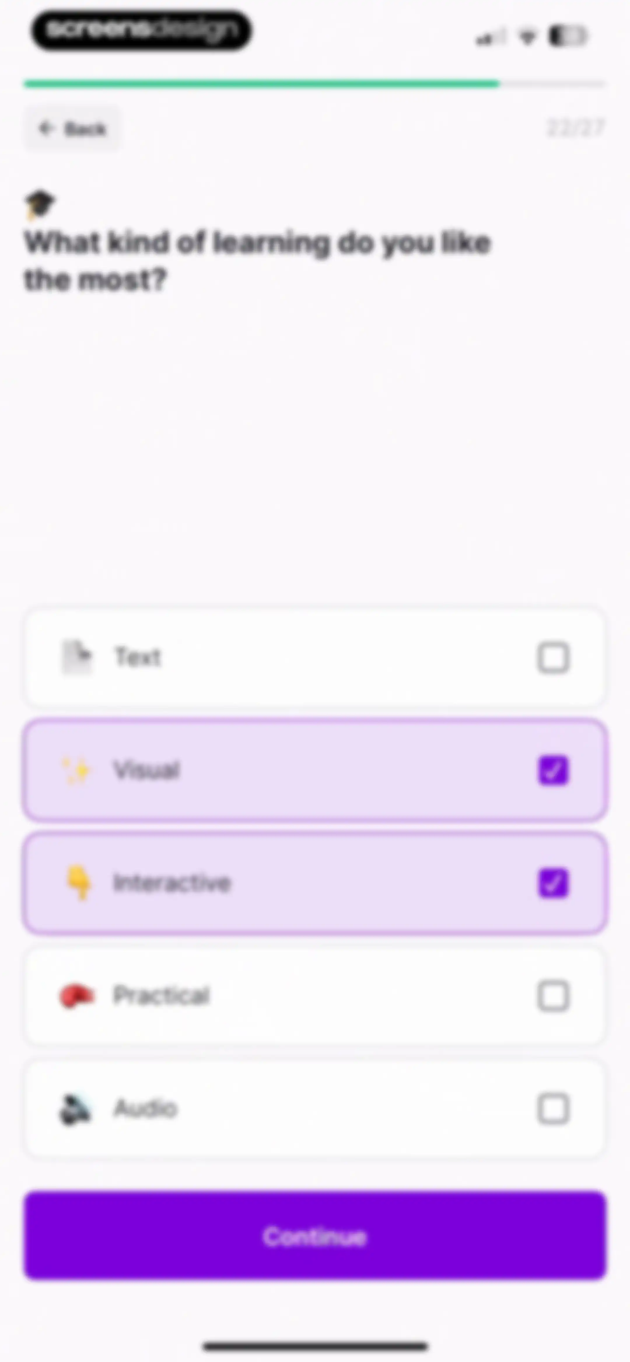 Nibble: Daily Learning & Quiz screen 34
