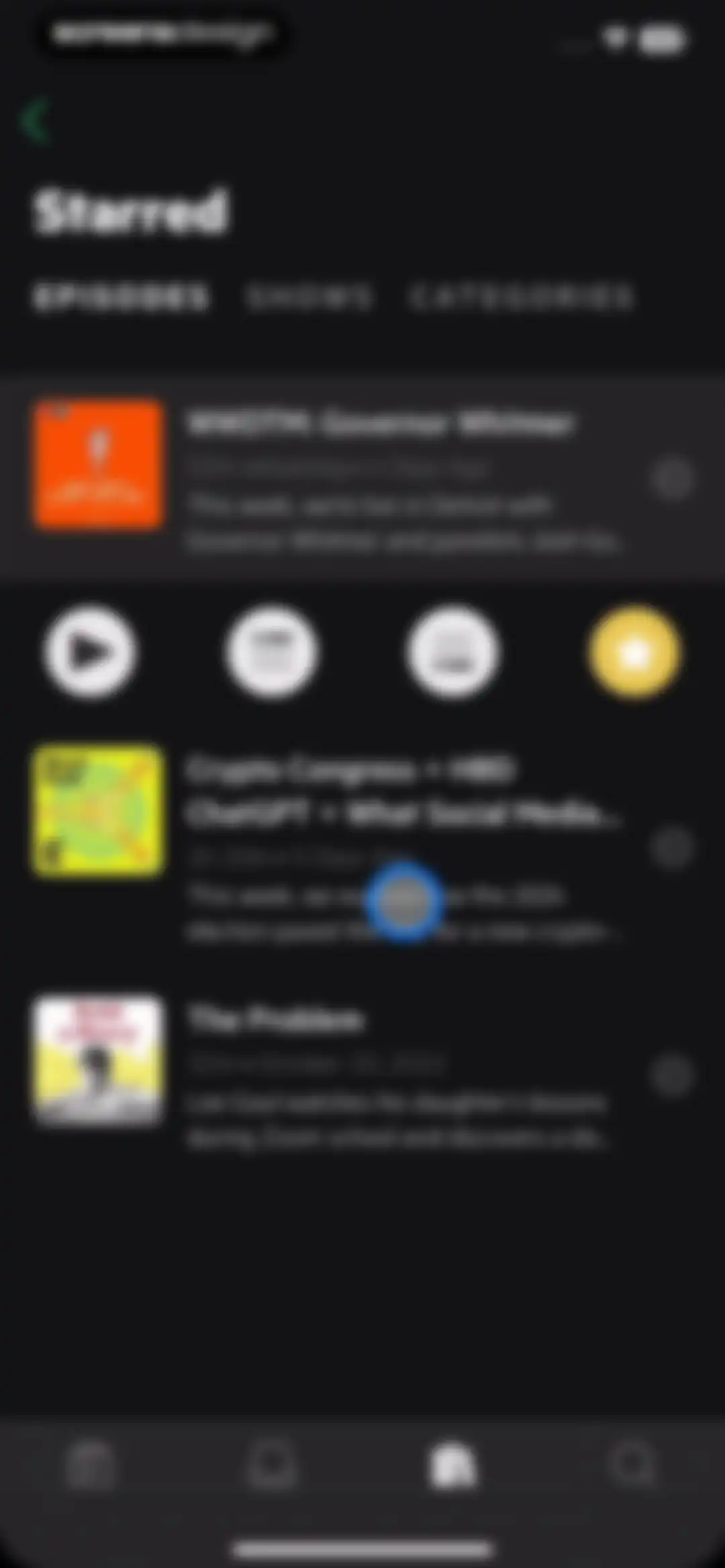 Castro: Podcast App & Player screen 86