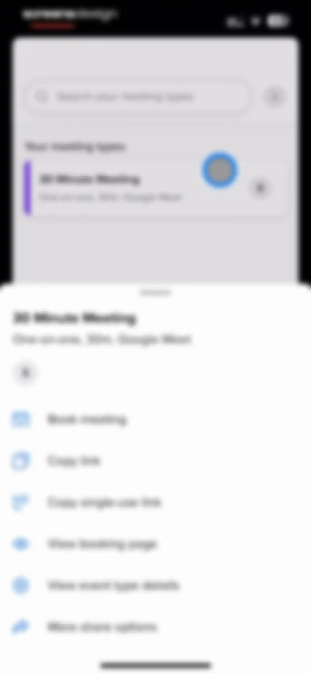 Calendly Mobile screen 25