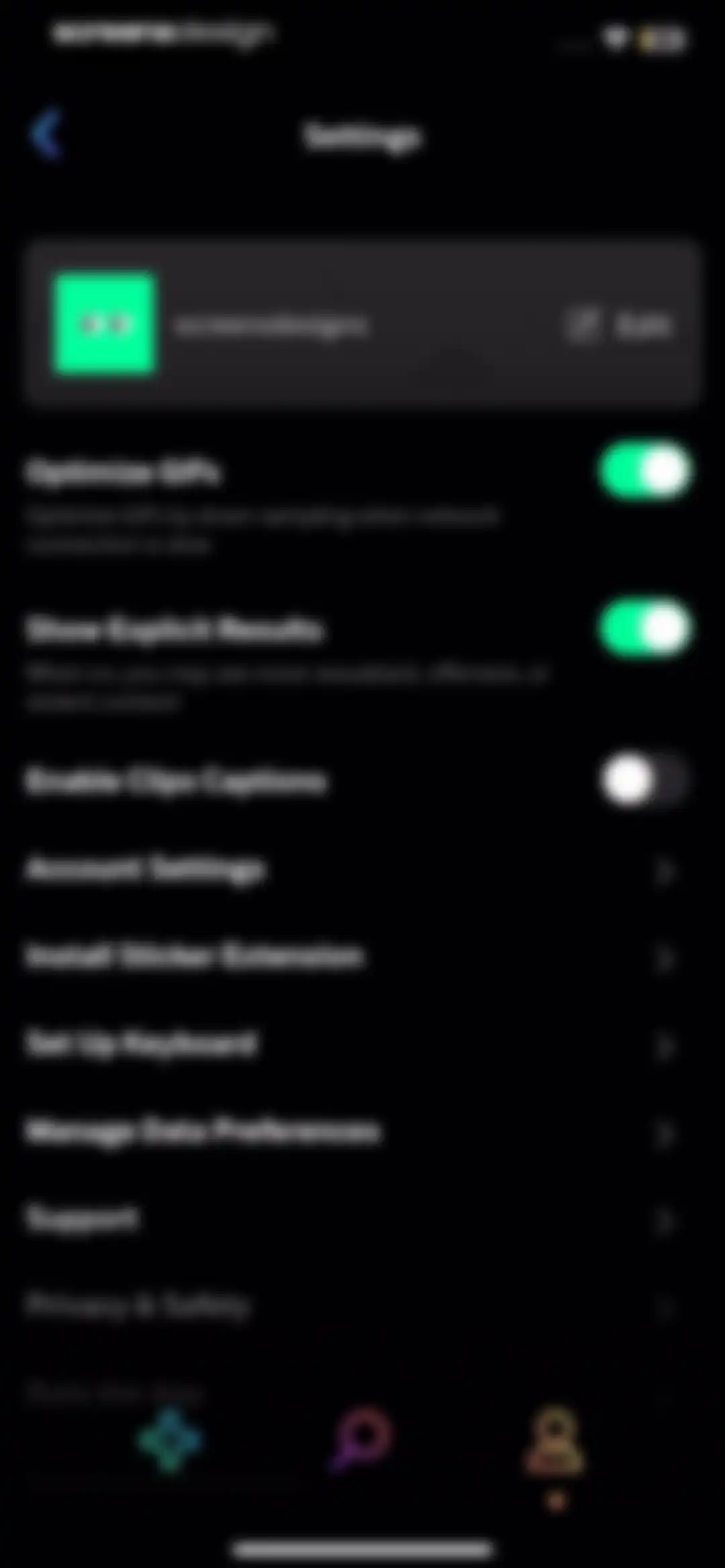 GIPHY: The GIF Search Engine screen 120