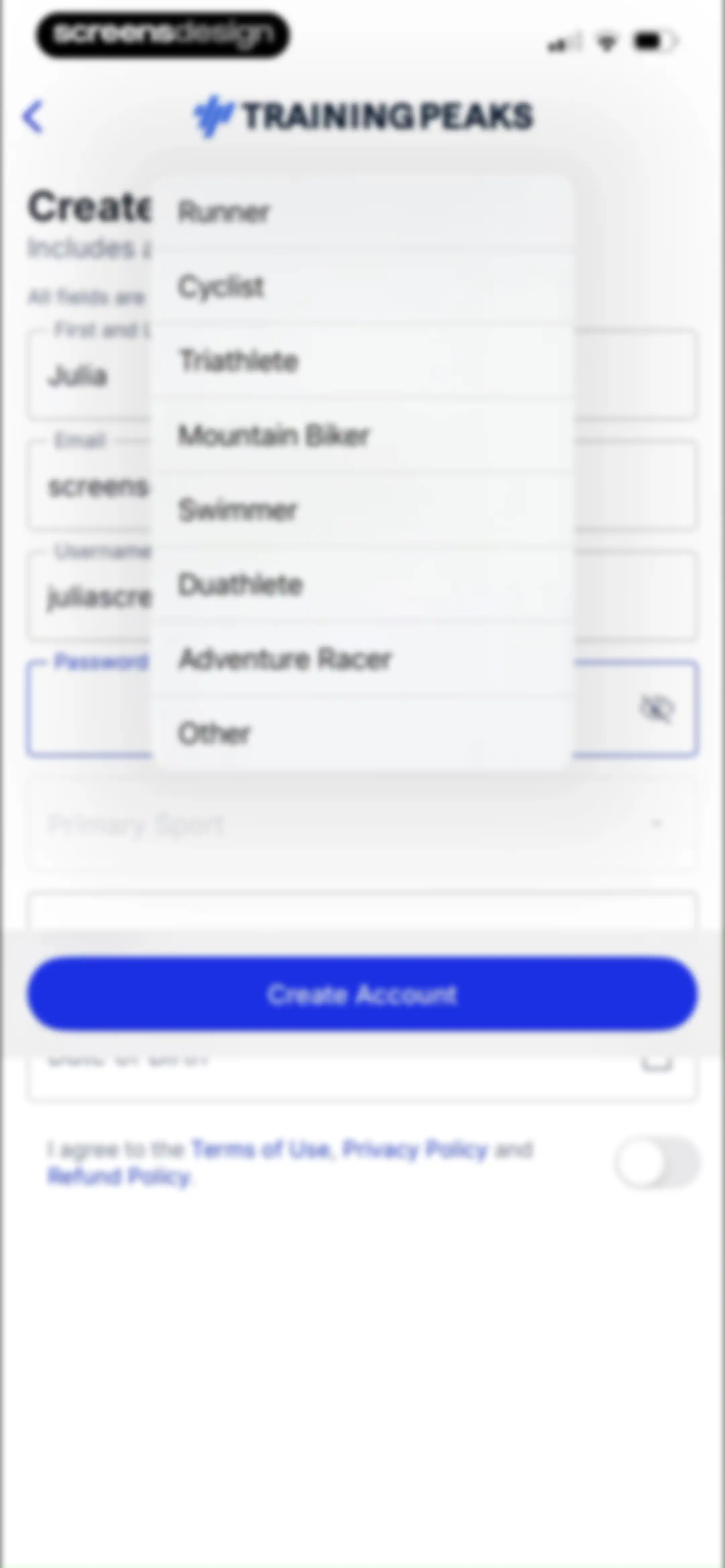 TrainingPeaks: Plan Train Lift screen 6