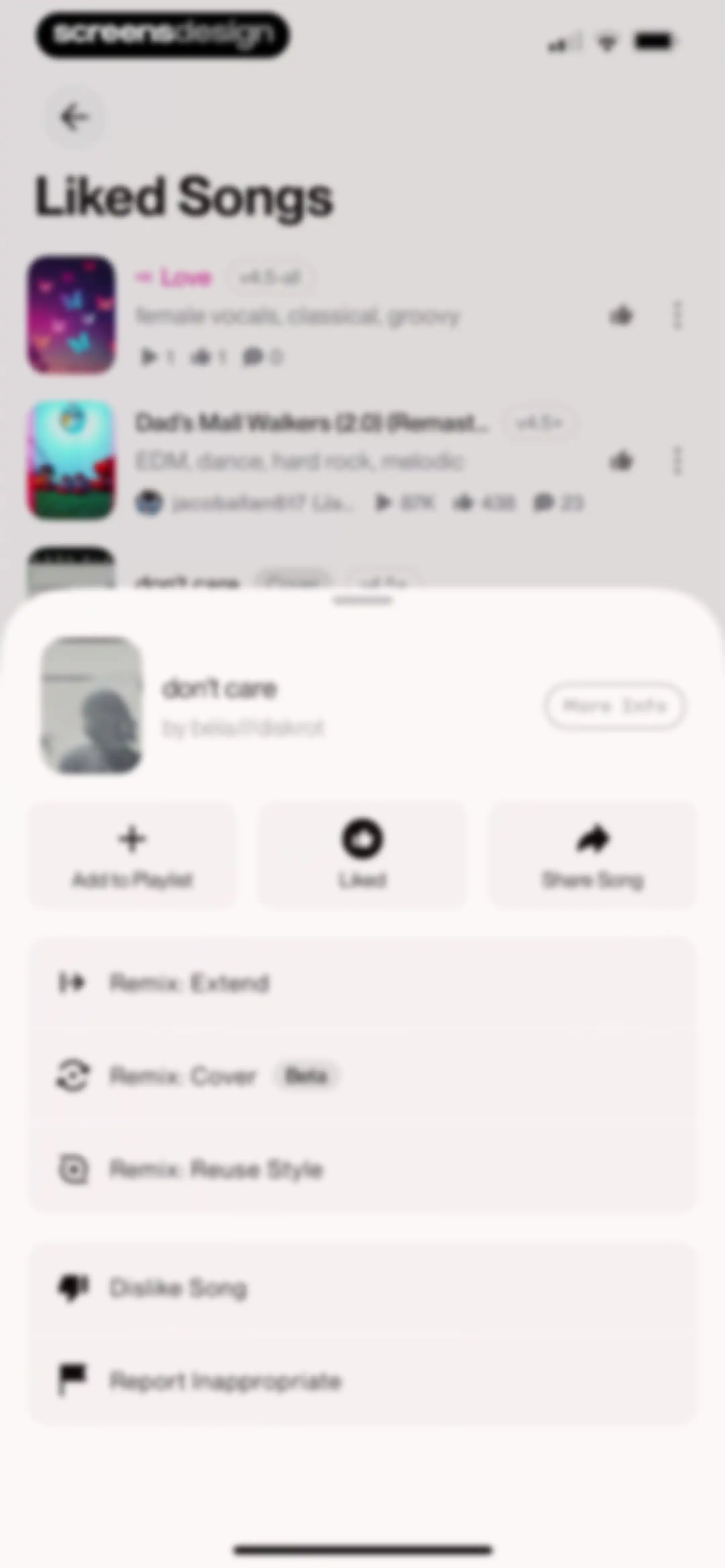 Suno - AI Songs, Music, Lyrics screen 88