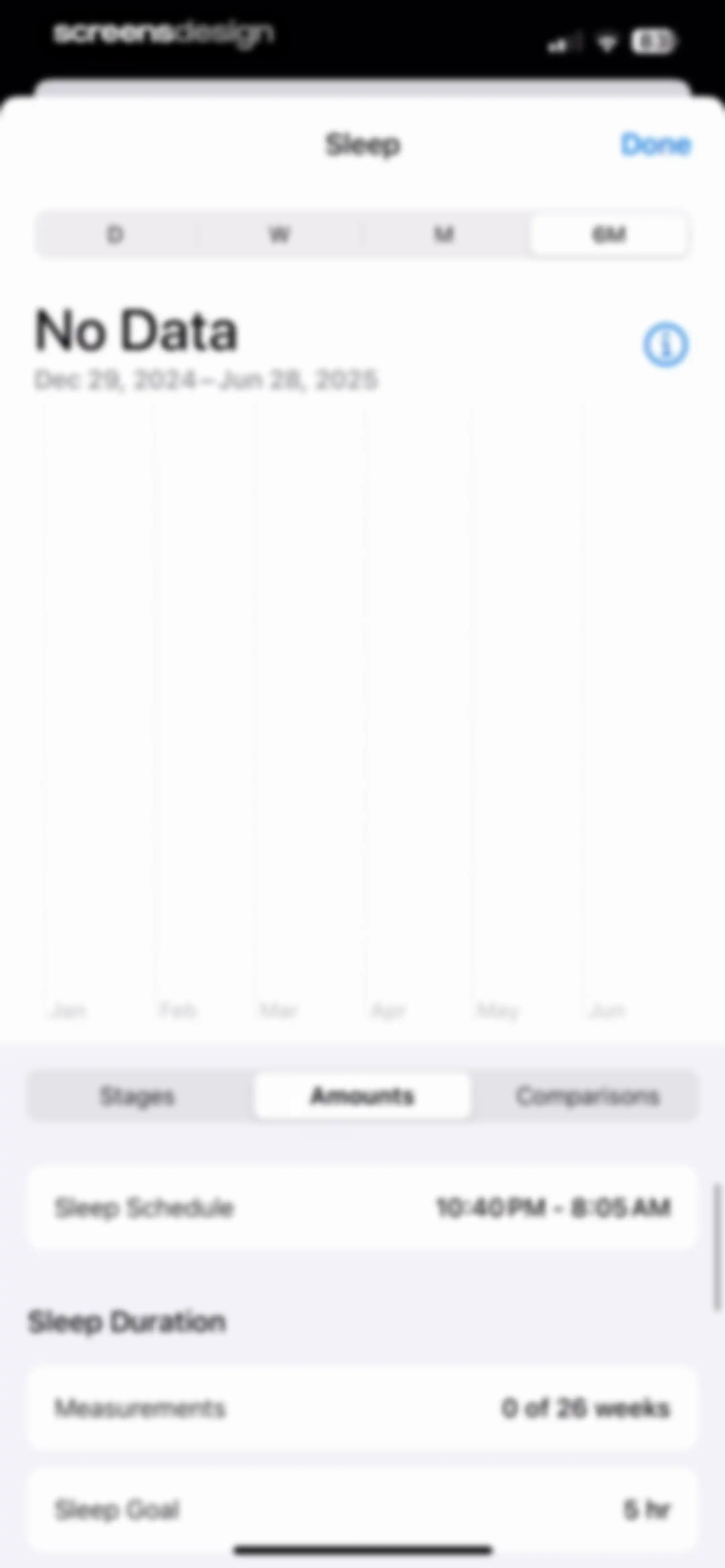 Apple Health screen 169