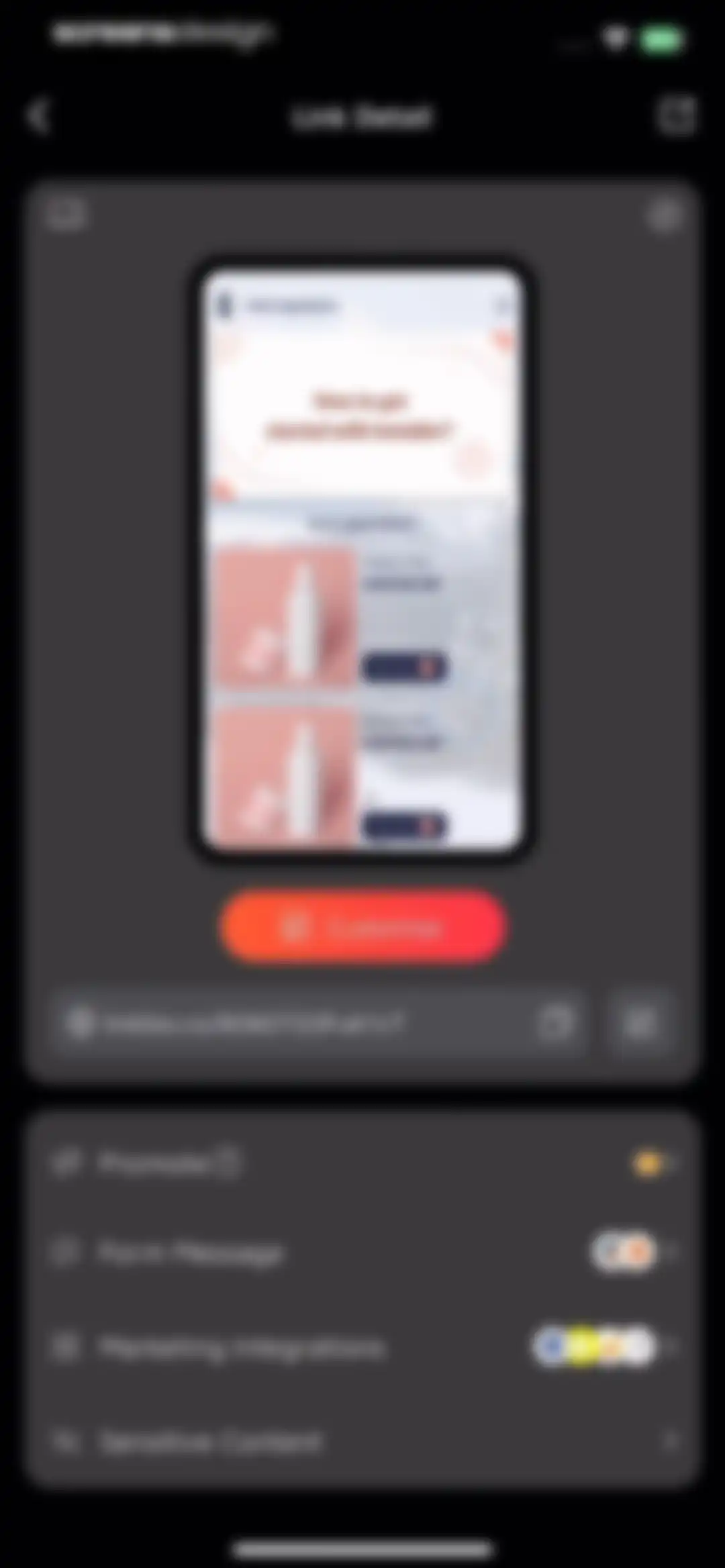 Linkbio - Link in Bio Builder screen 70