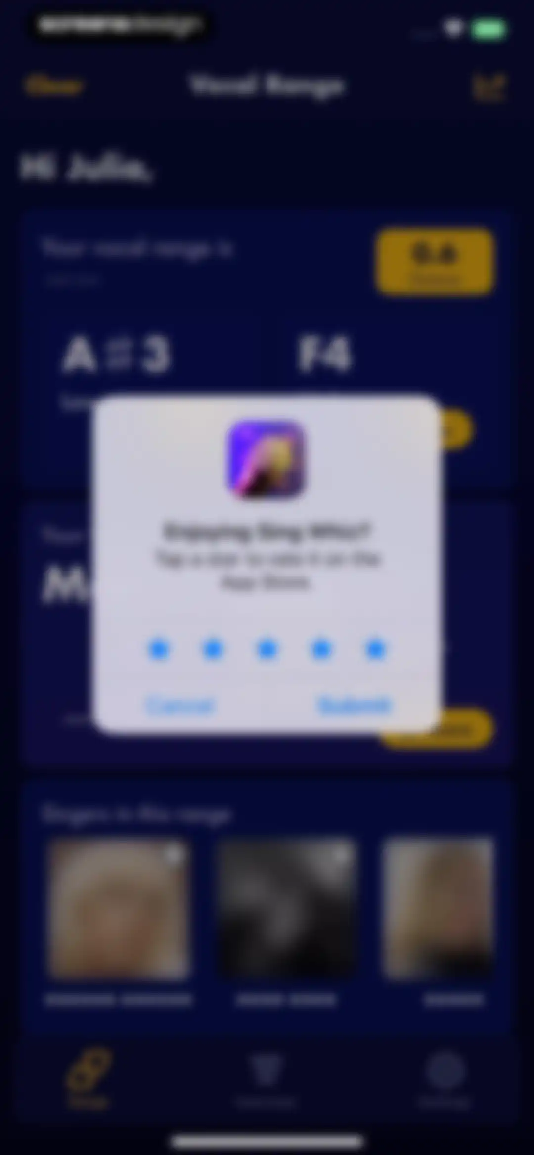 Vocal Range Finder - Sing Whiz screen 14
