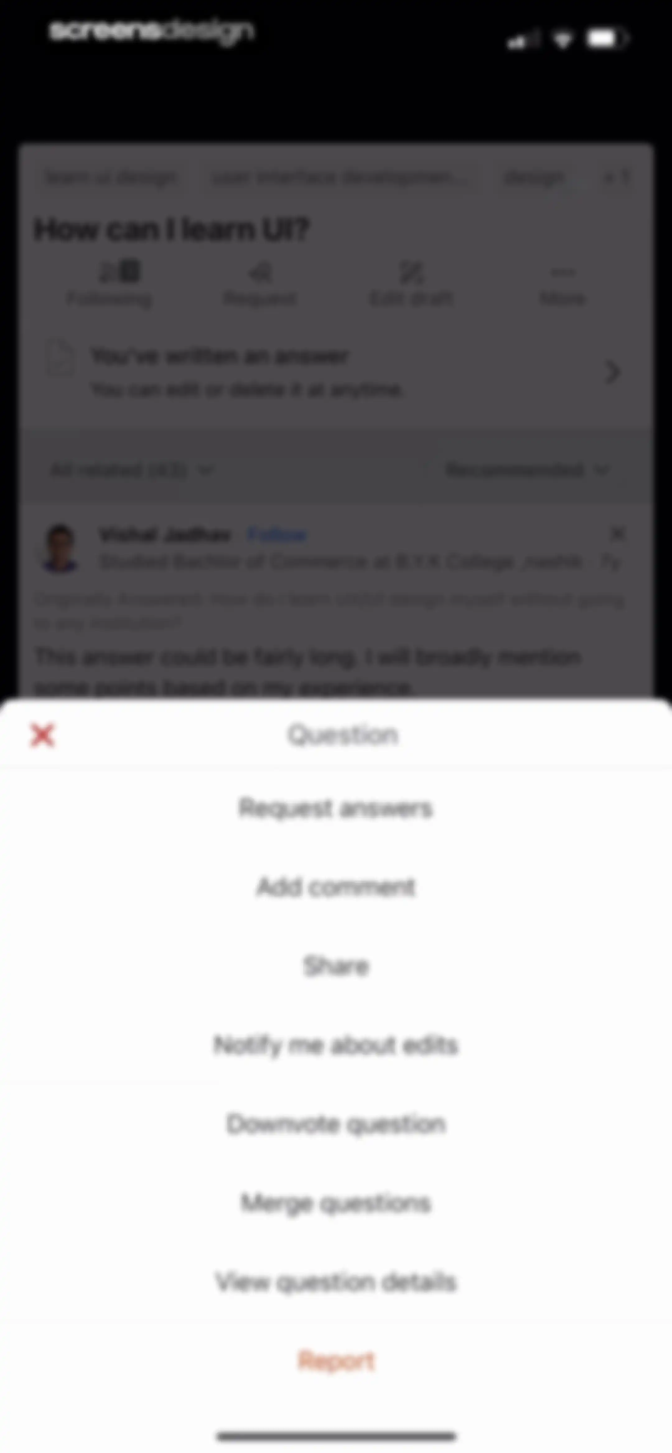 Quora screen 47