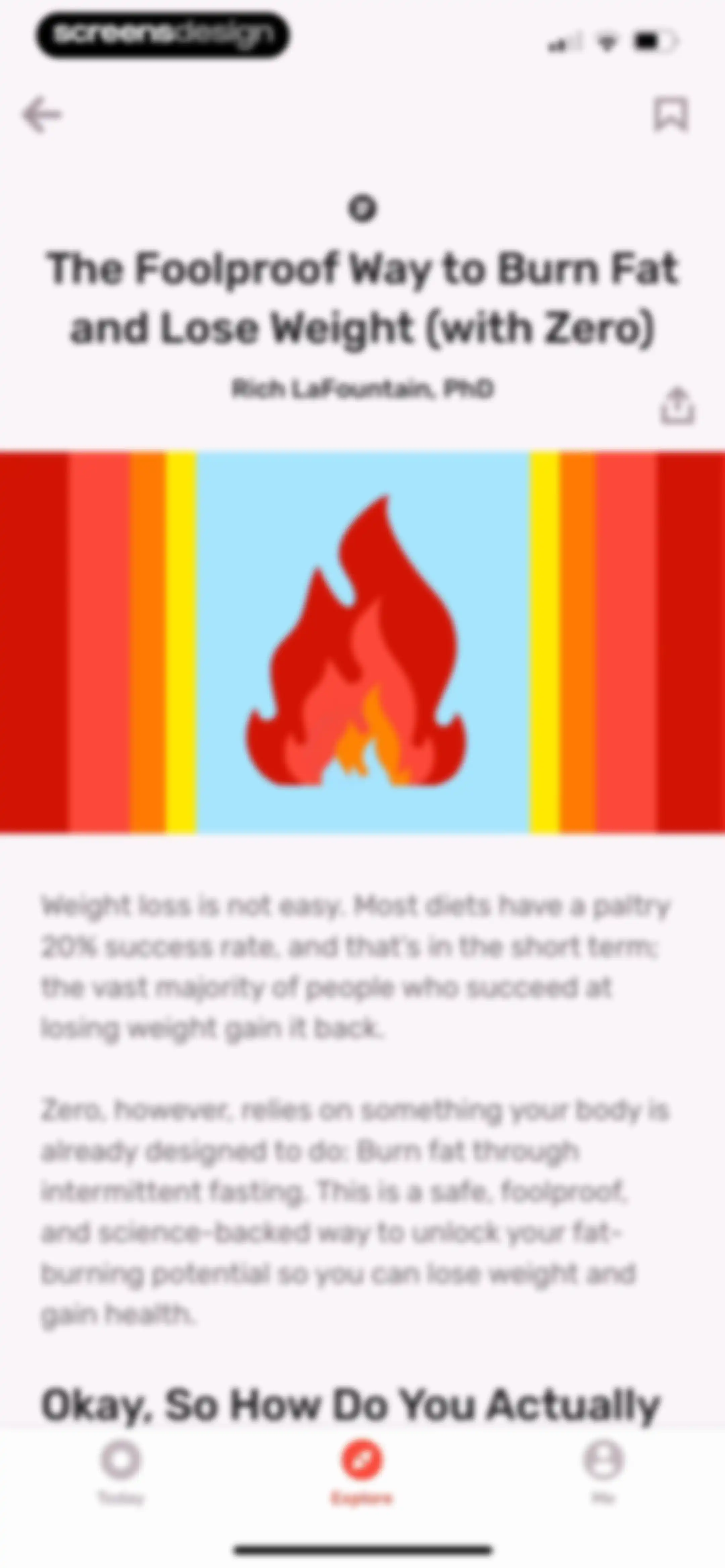 Zero: Fasting & Food Tracker screen 68
