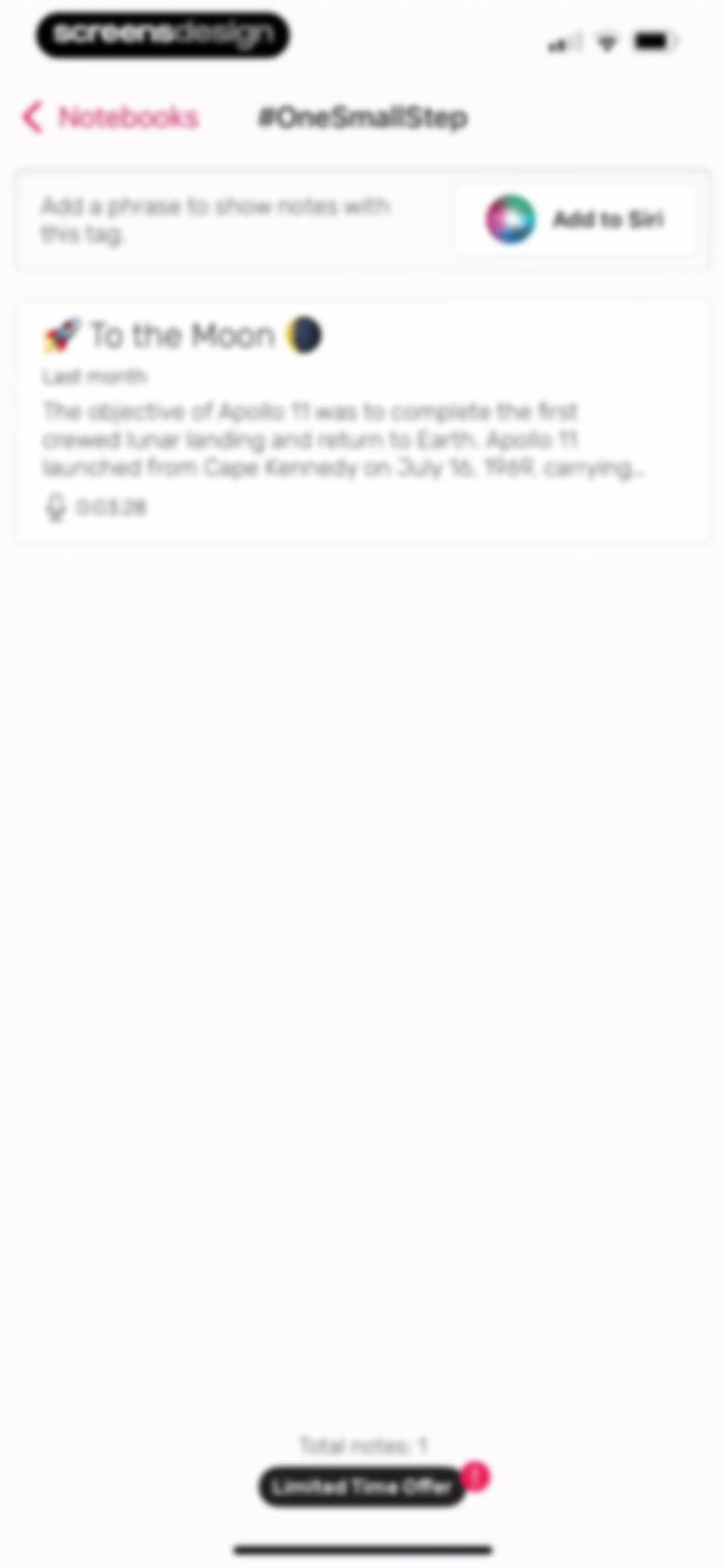 Noted: Record & AI Transcribe screen 100
