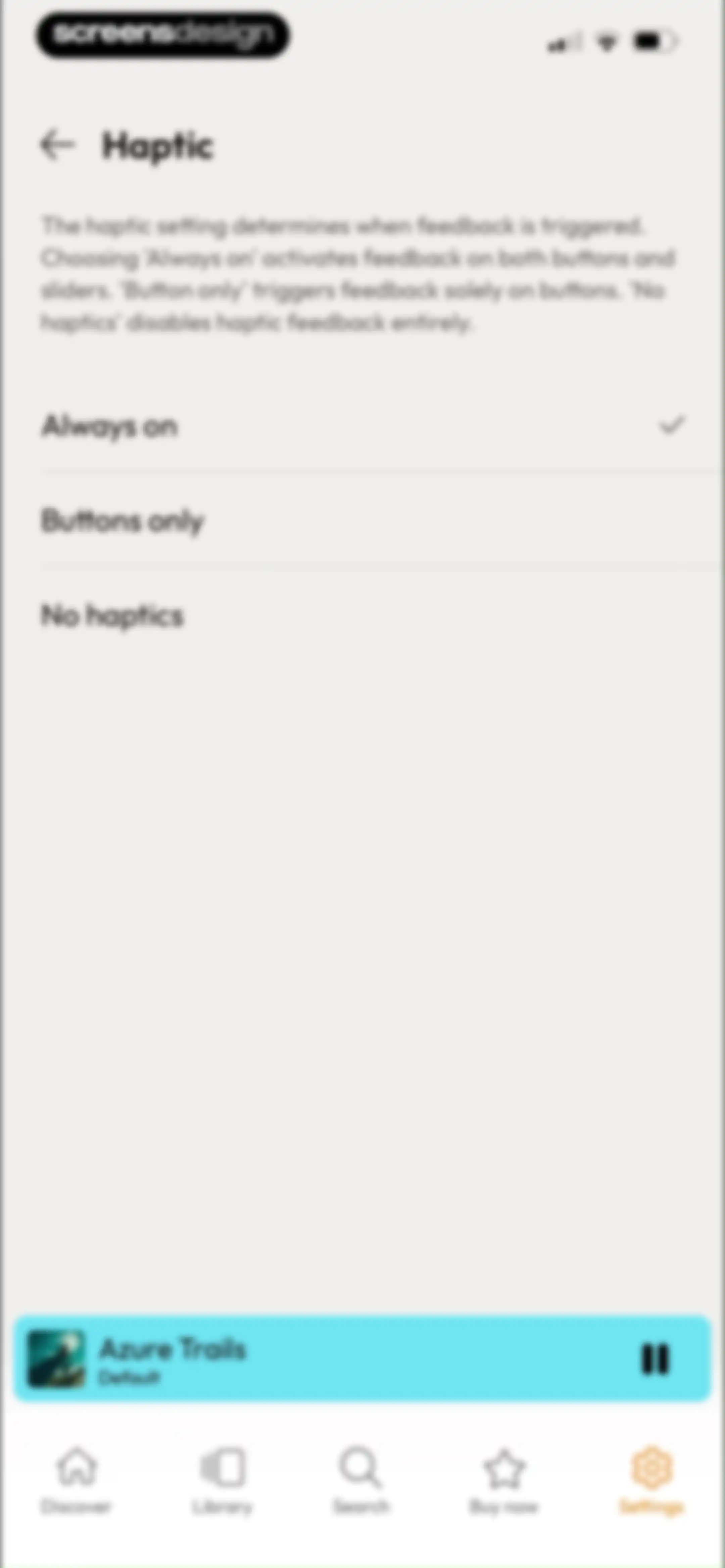 myNoise: Focus · Relax · Sleep screen 37