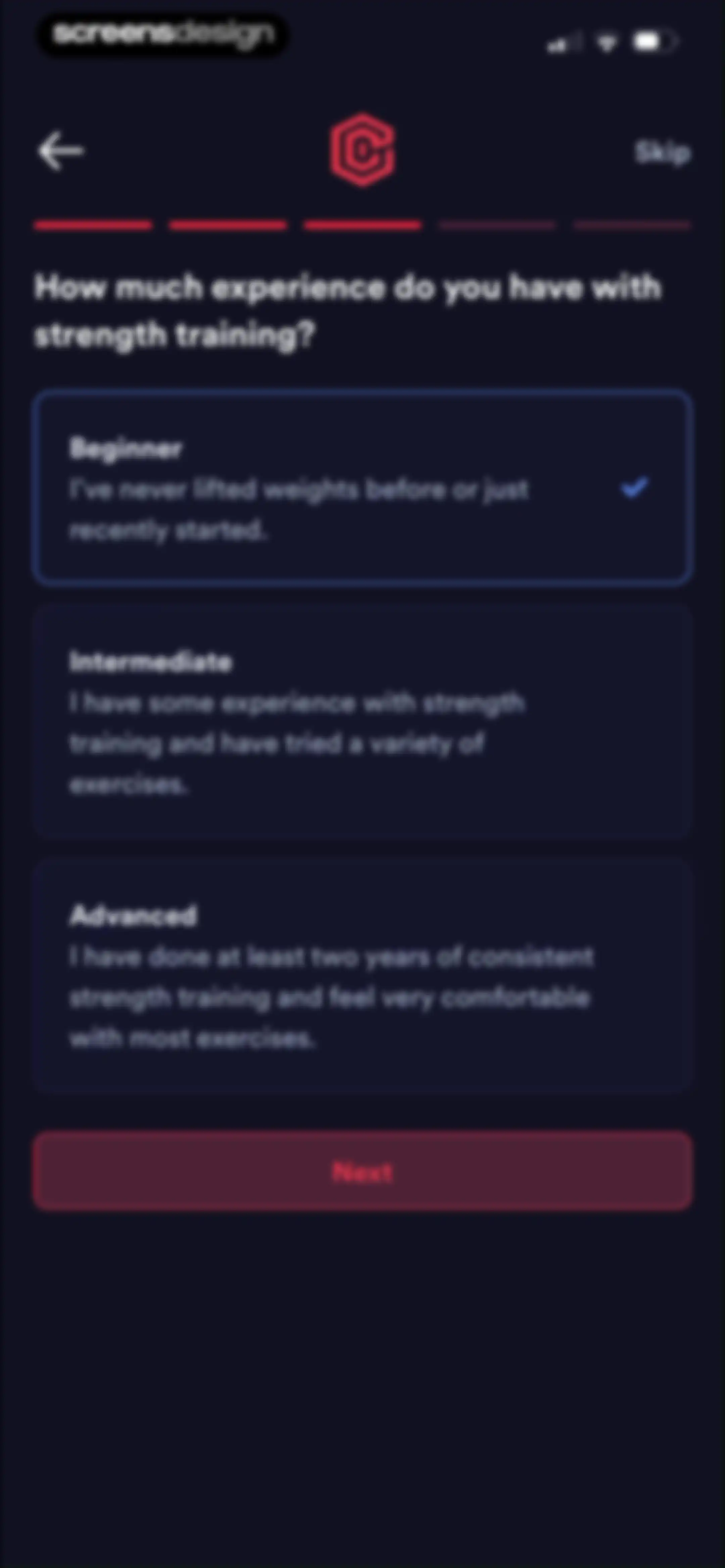 Caliber: Strength Training screen 28