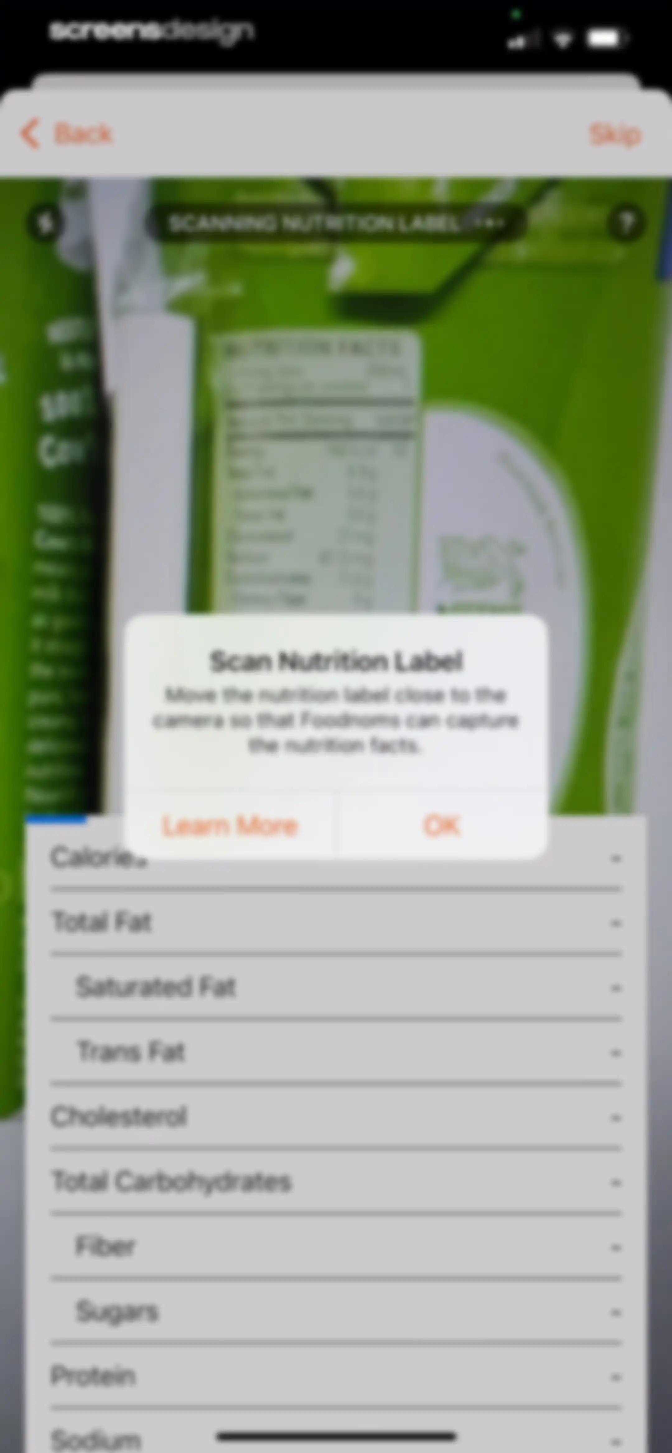 Nutrition Tracker: Foodnoms screen 55