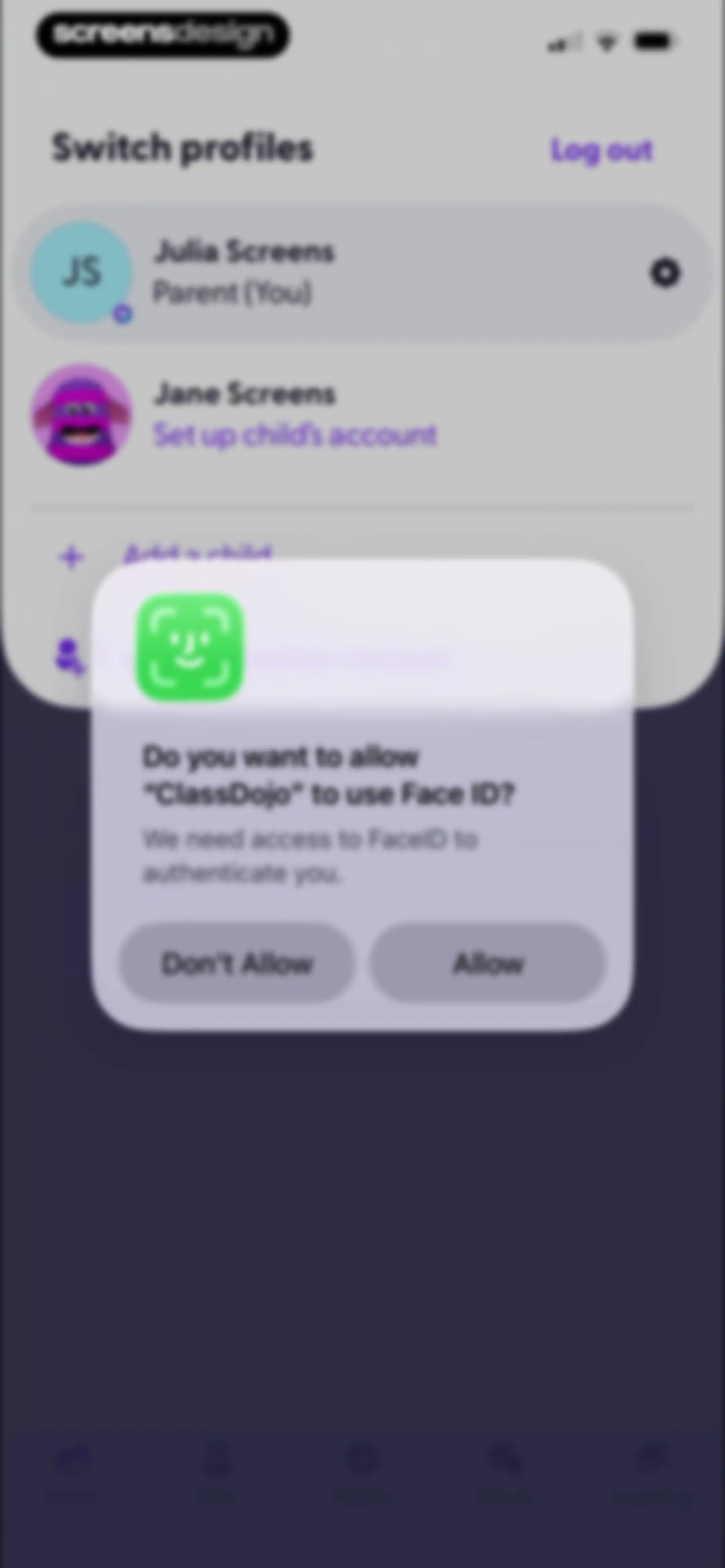 ClassDojo screen 116