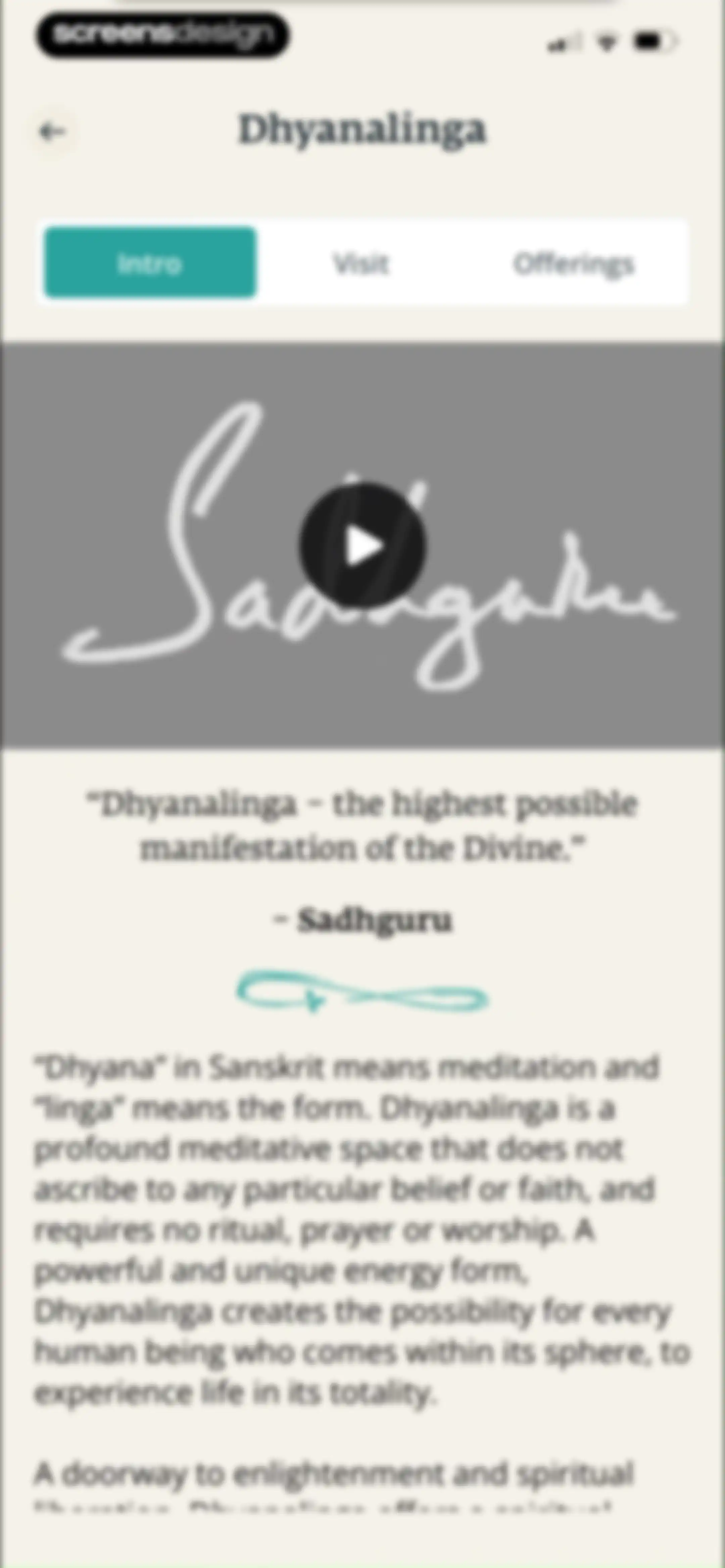 Sadhguru- Yoga & Meditation screen 140