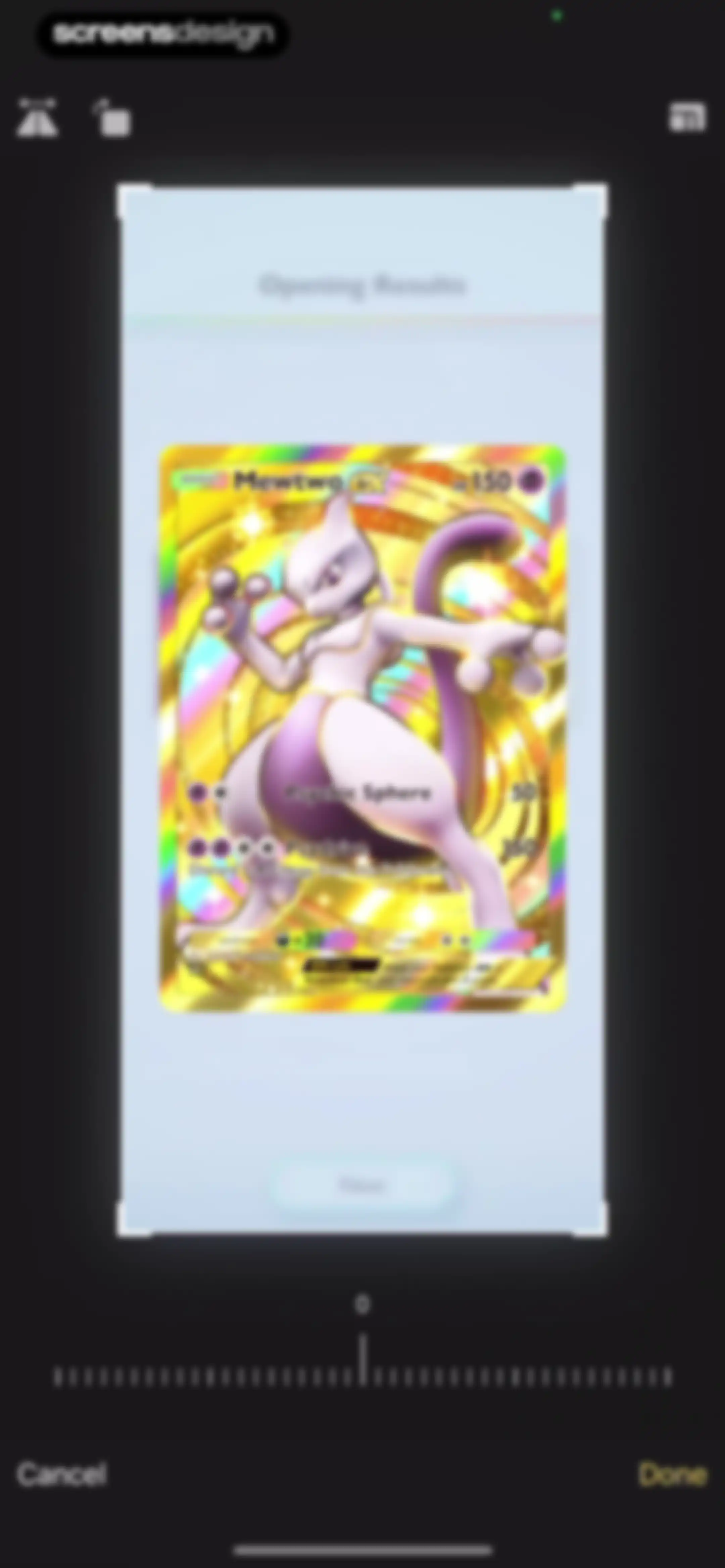 TCG Card Identifier Value screen 34