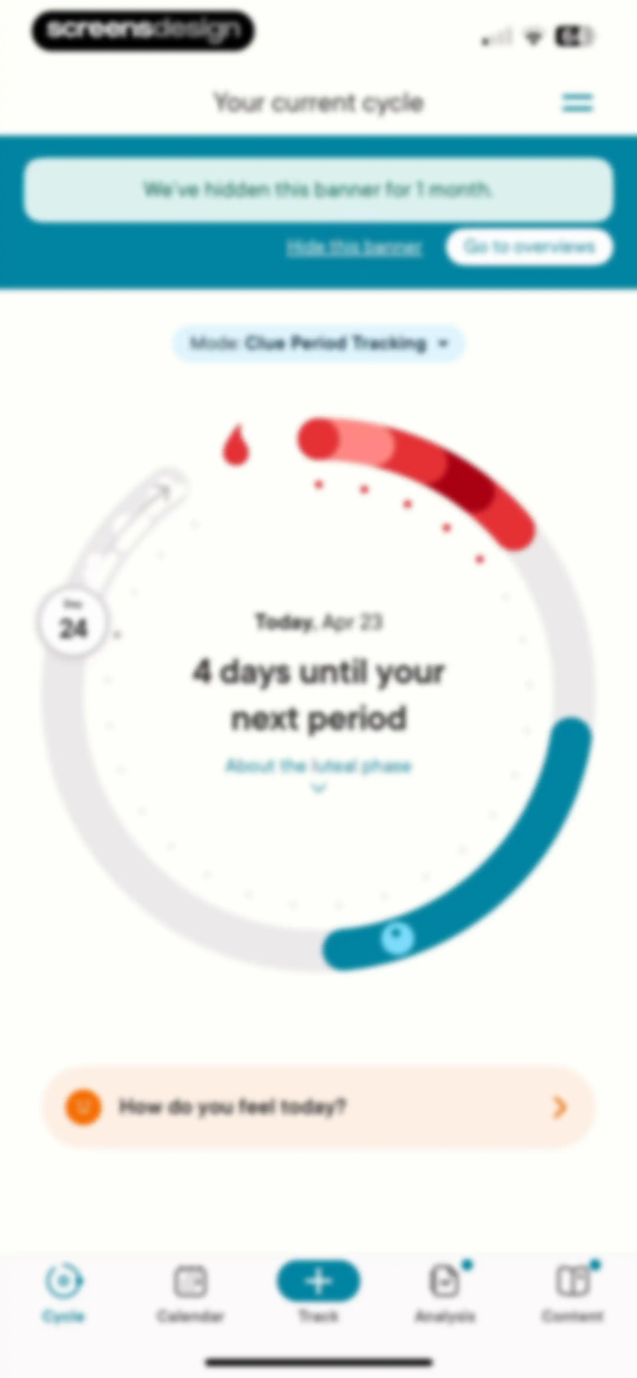 Clue Period & Cycle Tracker screen 34