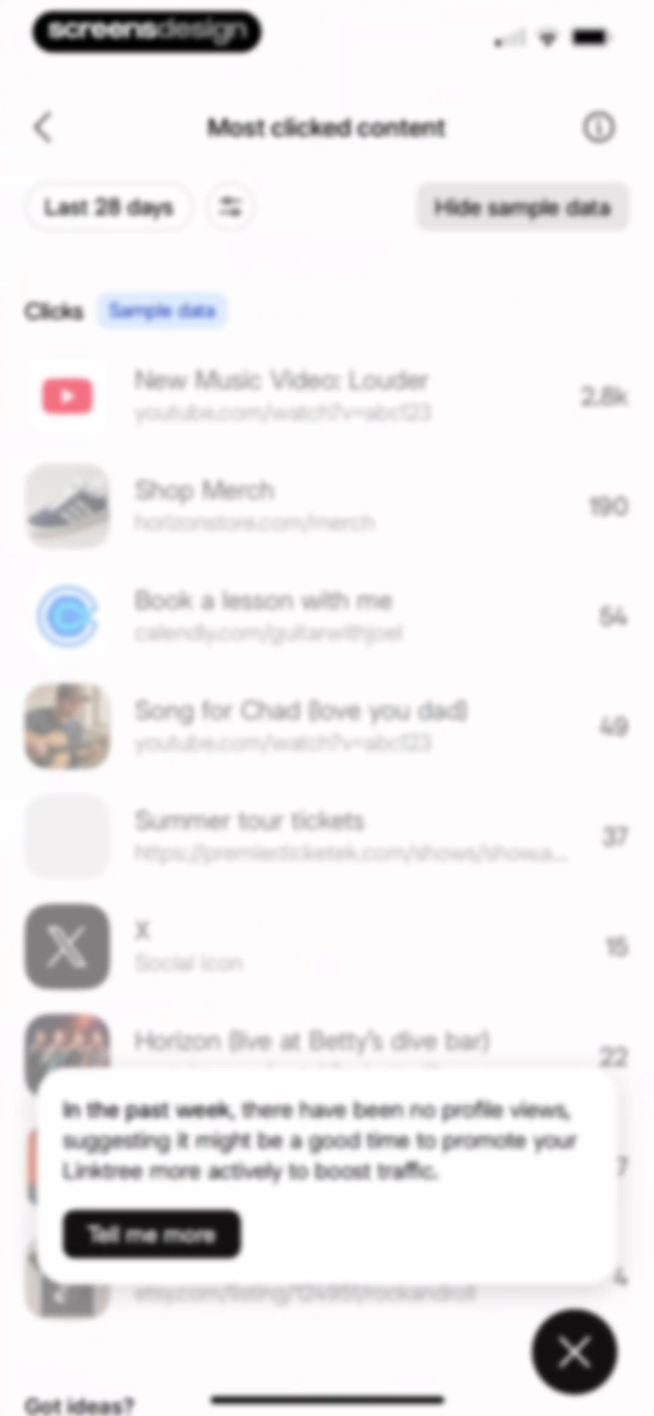 Linktree: Link in Bio Creator screen 43