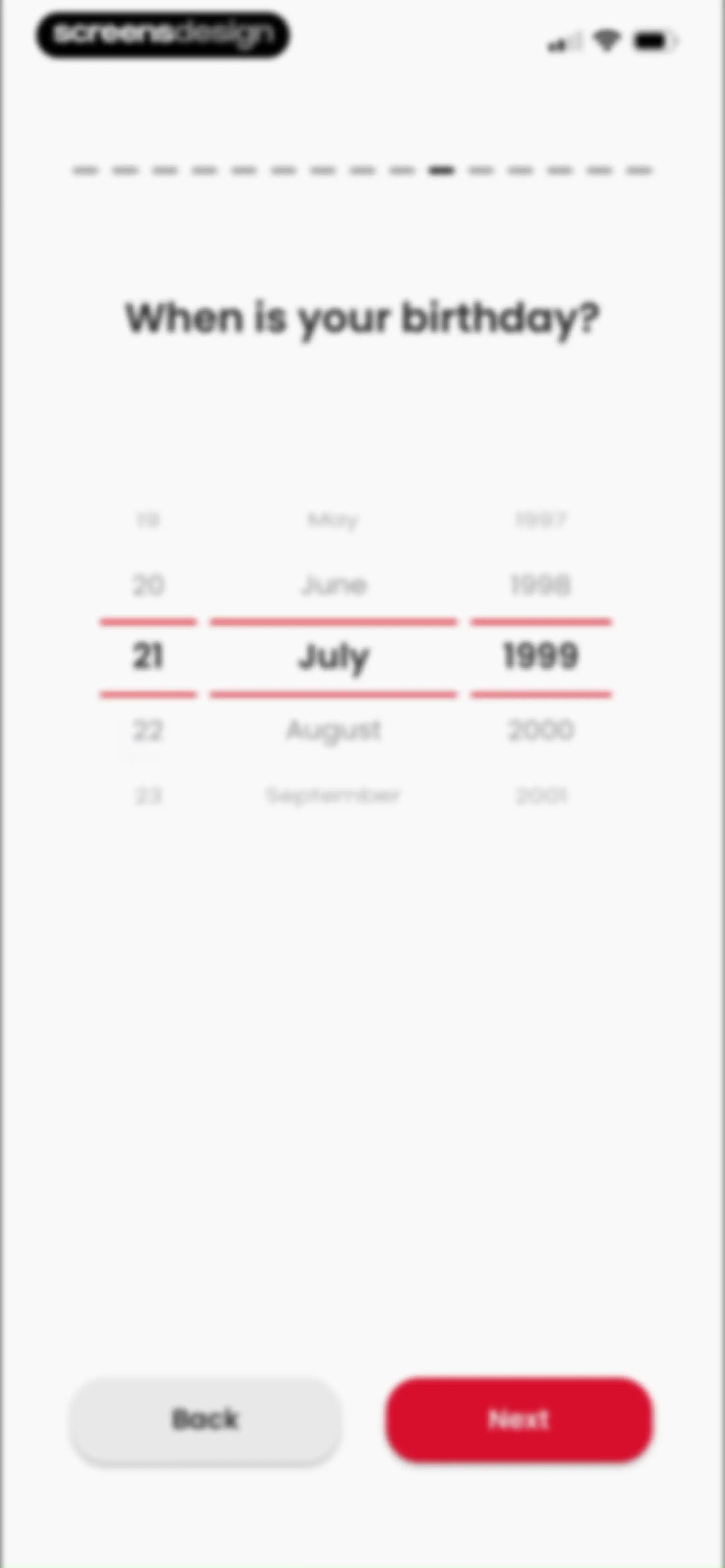 90 Day Challenge screen 17