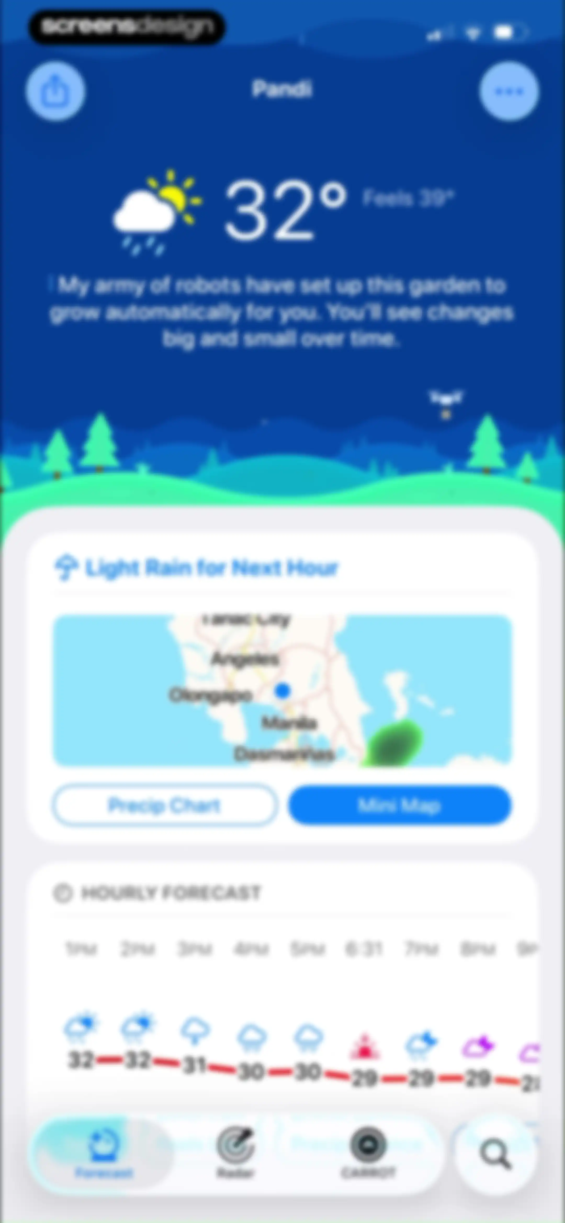 CARROT Weather: Alerts & Radar screen 47