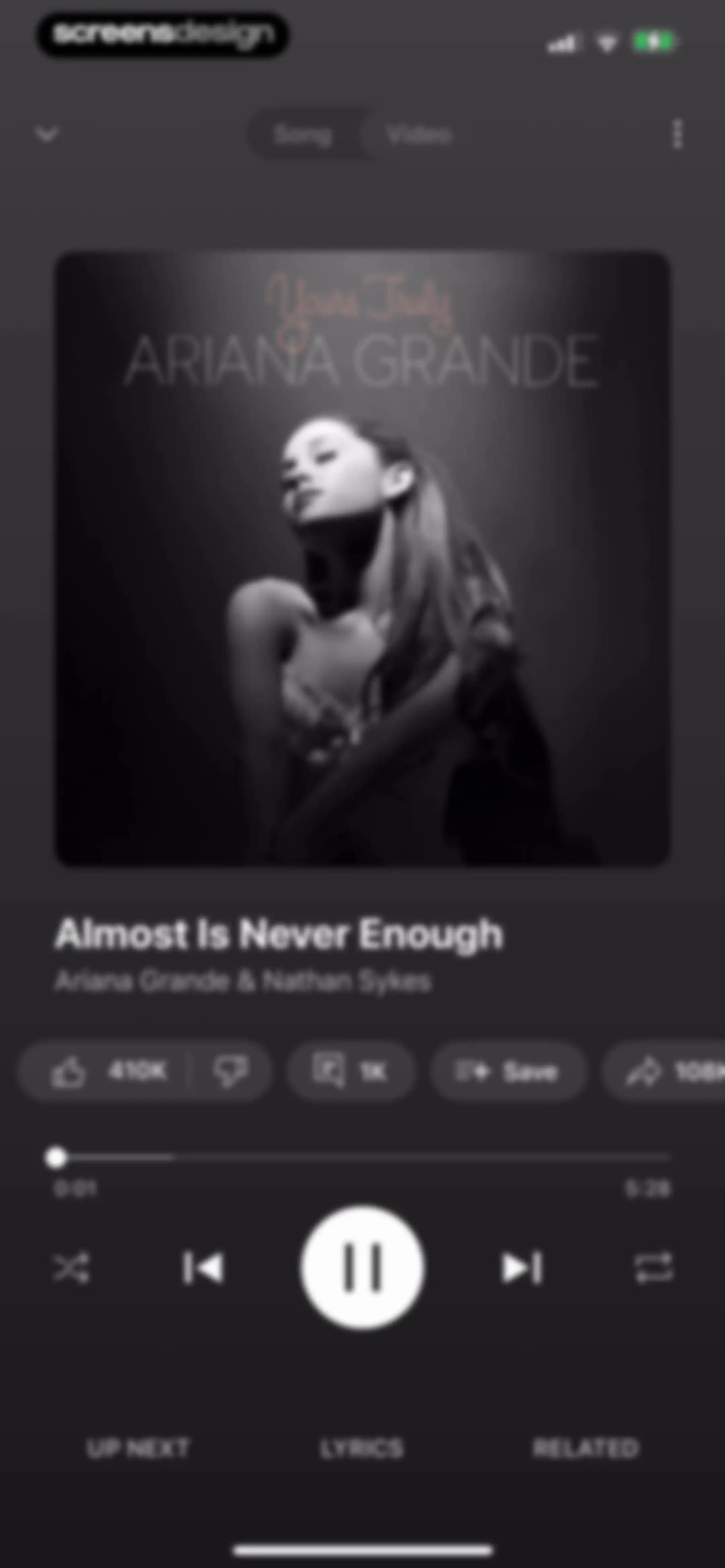 YouTube Music screen 67